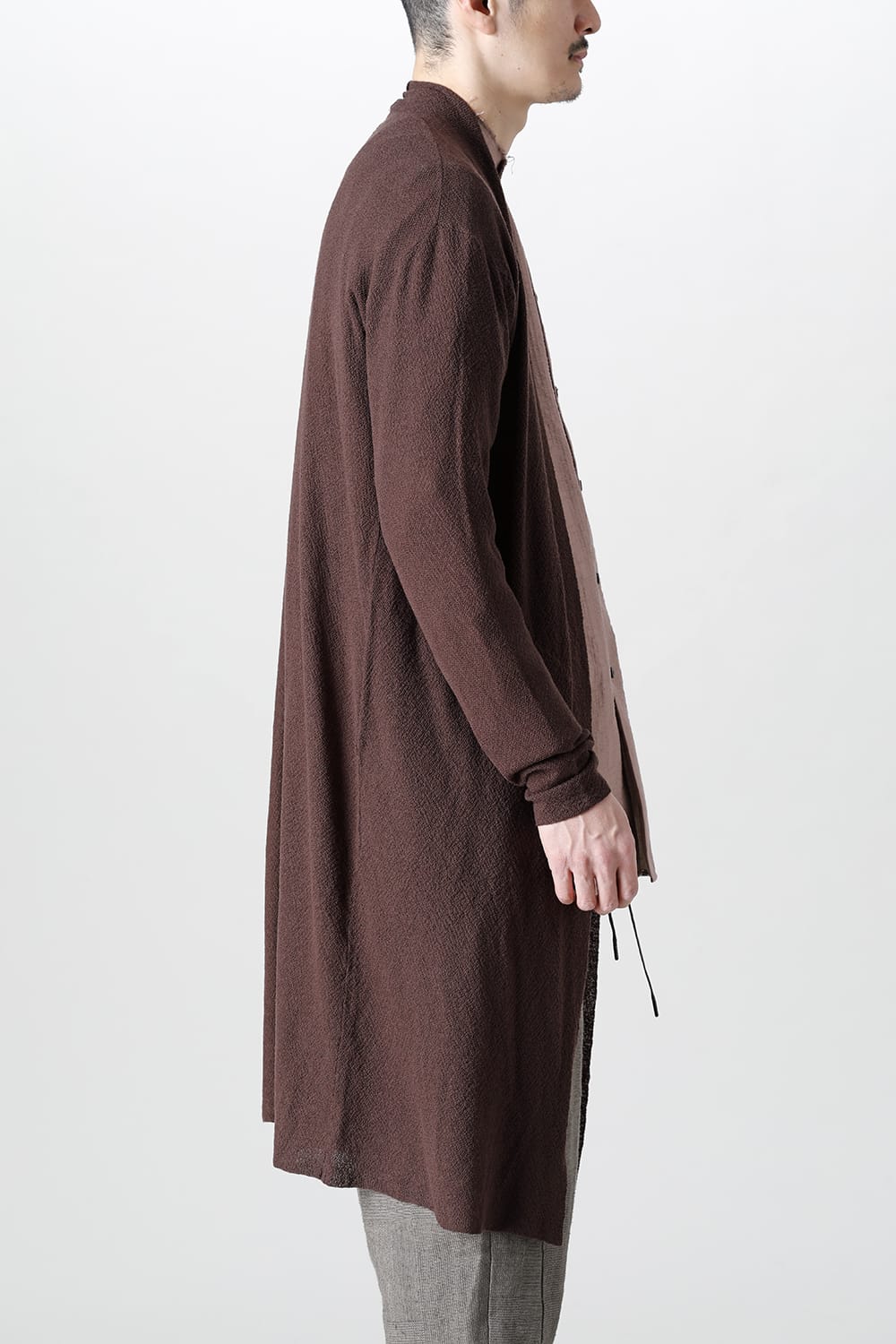 Long cardigan merino wool  Dark Brown