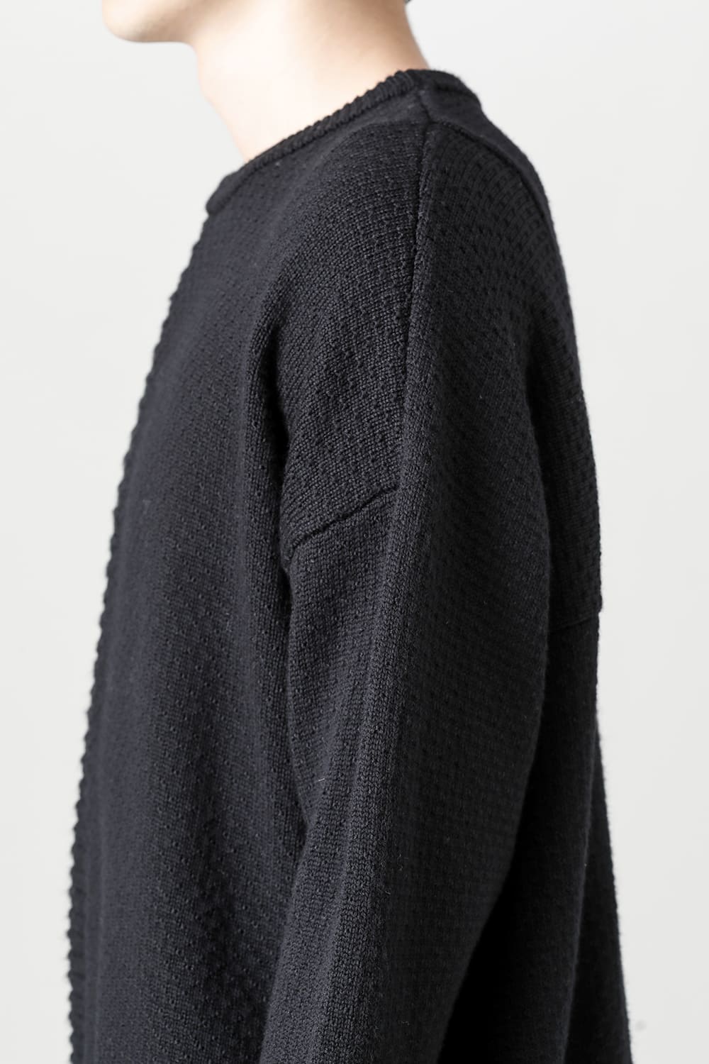 プルオーバー ニット メリノ ウール ブラック