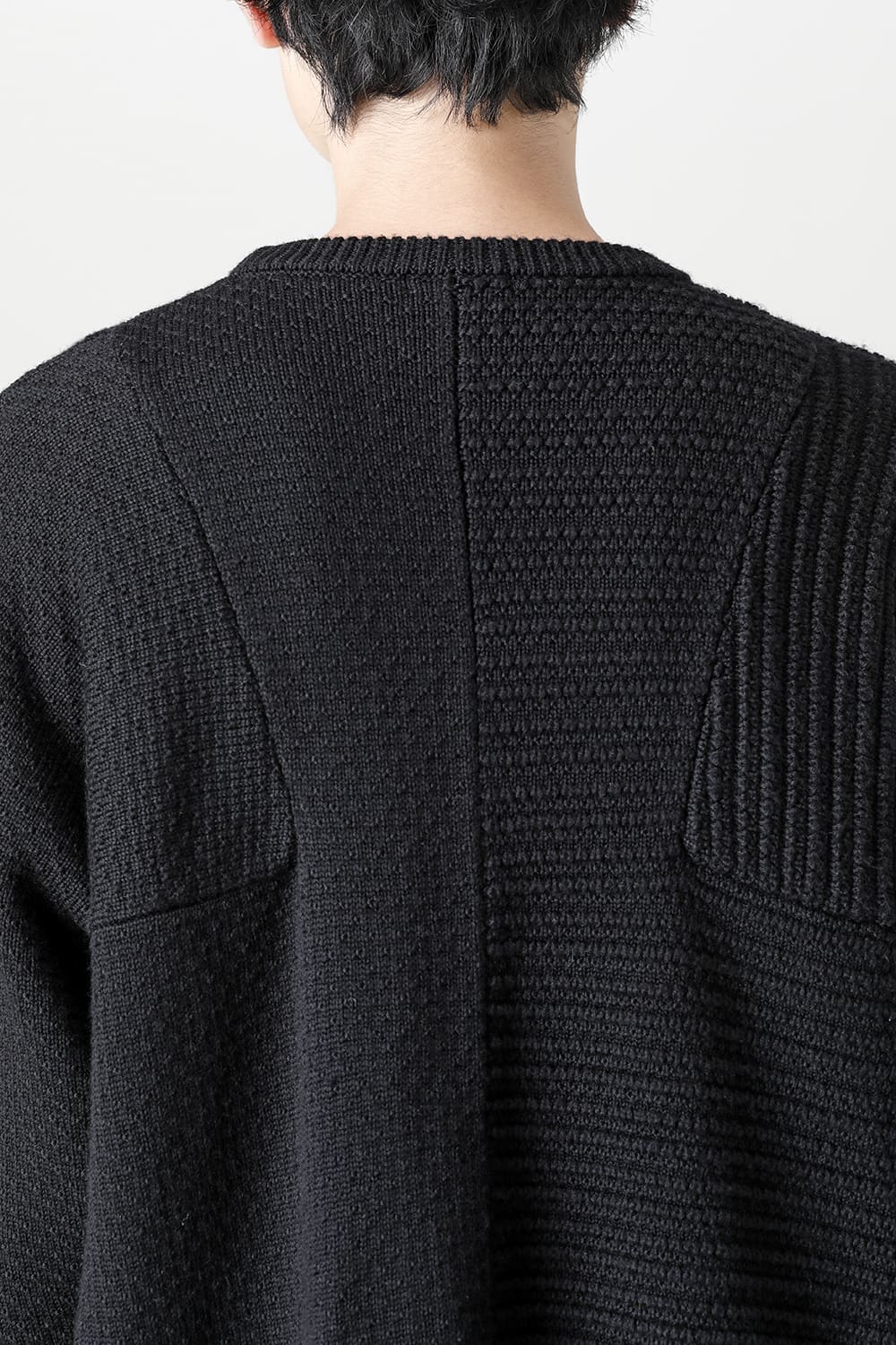 プルオーバー ニット メリノ ウール ブラック