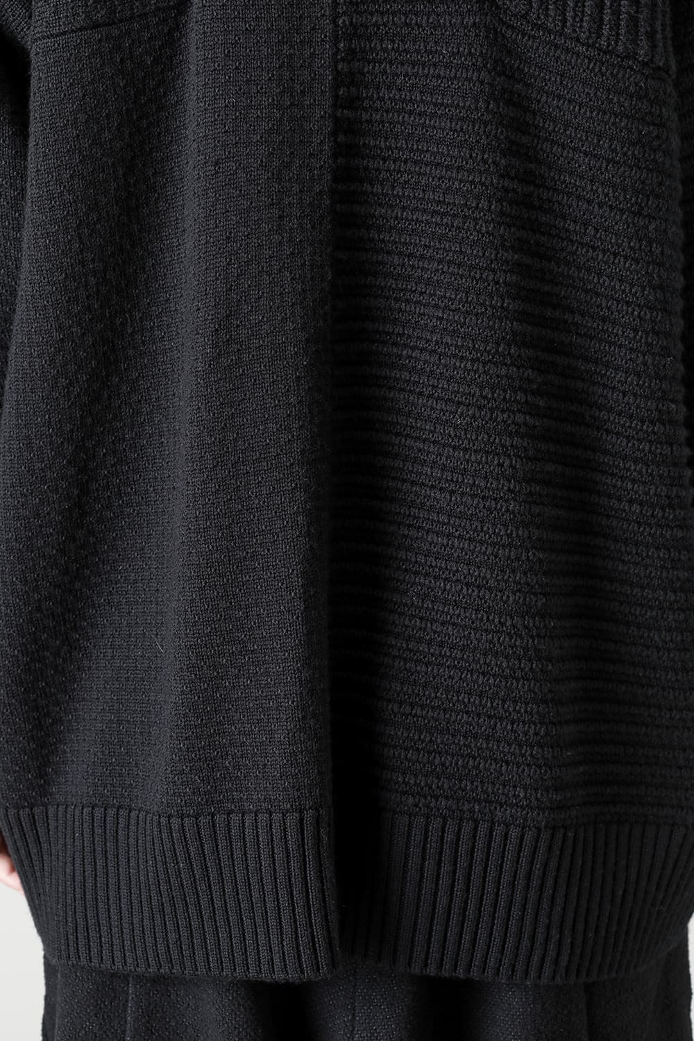 プルオーバー ニット メリノ ウール ブラック