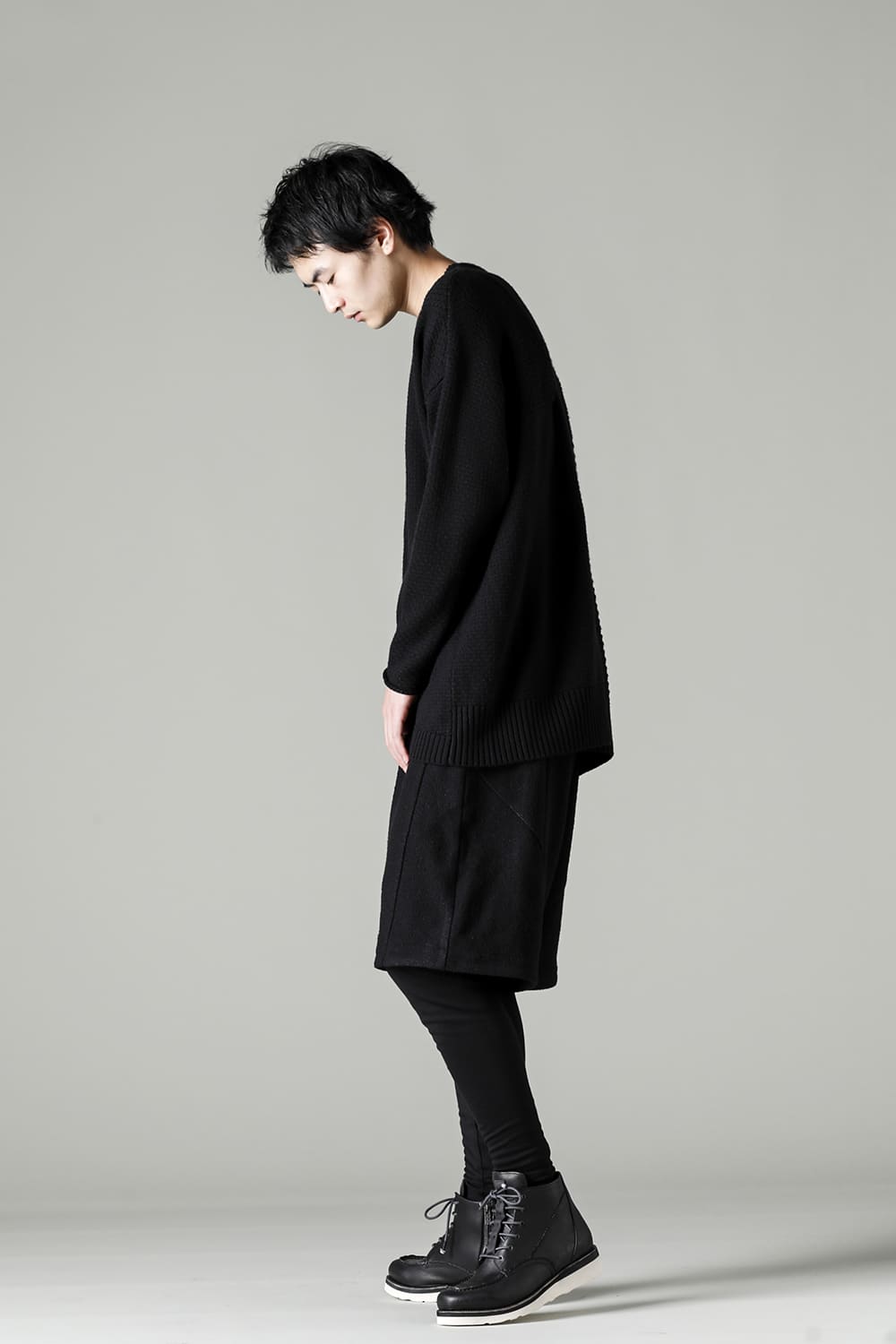 プルオーバー ニット メリノ ウール ブラック