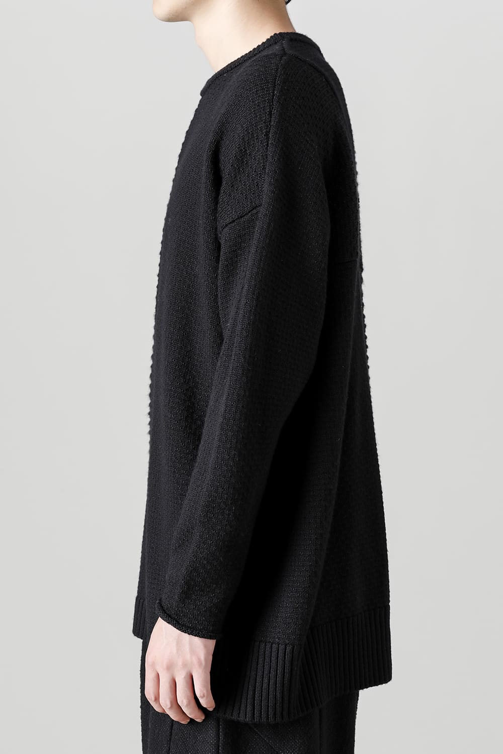 プルオーバー ニット メリノ ウール ブラック