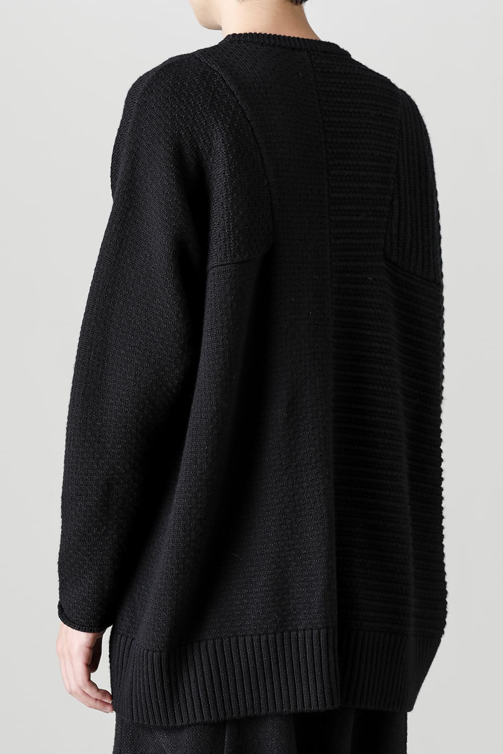 プルオーバー ニット メリノ ウール ブラック