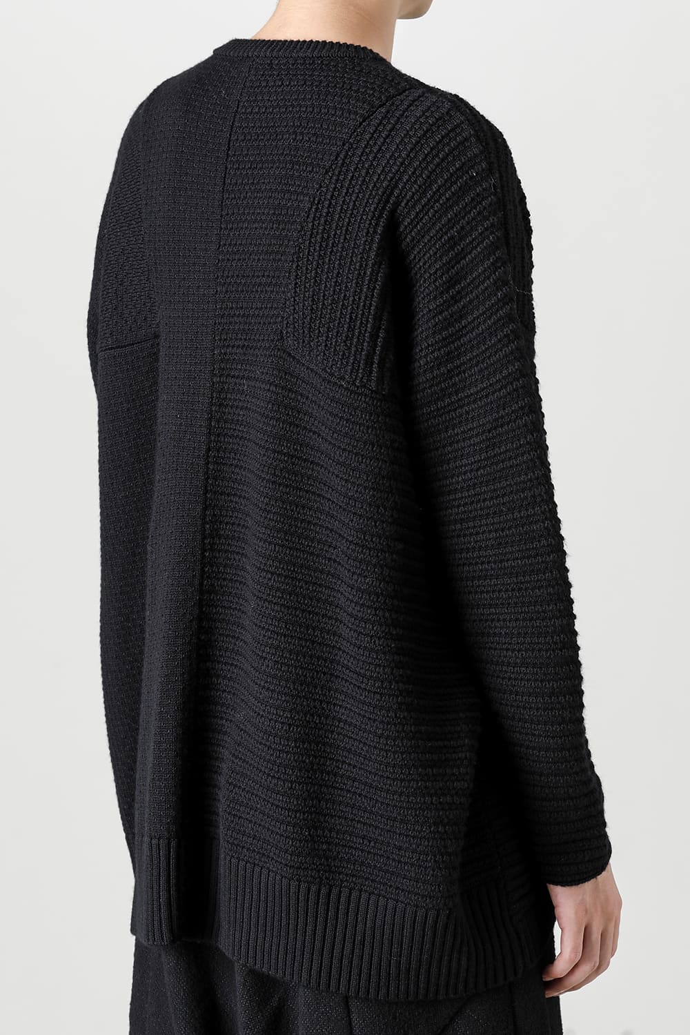 プルオーバー ニット メリノ ウール ブラック