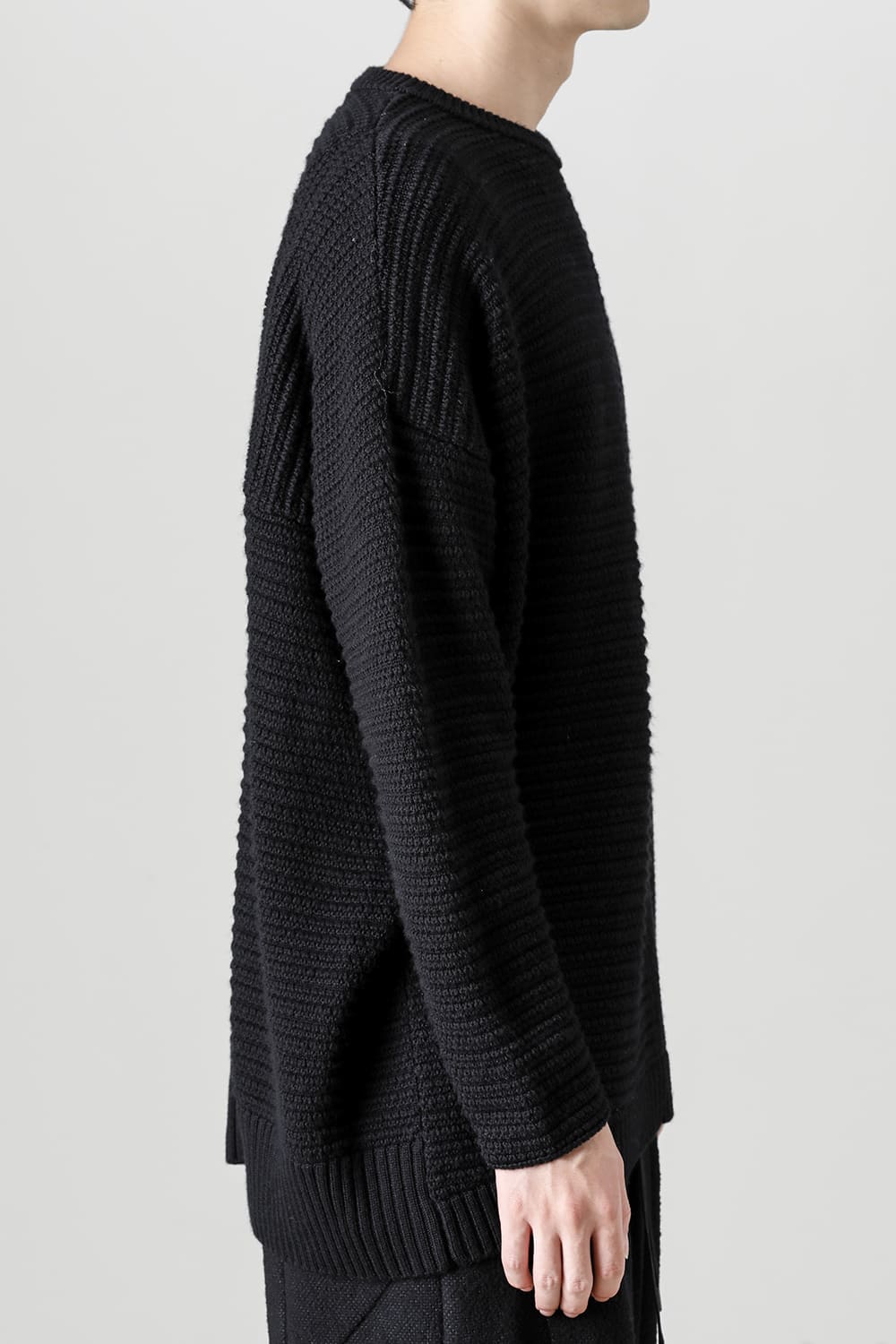 プルオーバー ニット メリノ ウール ブラック