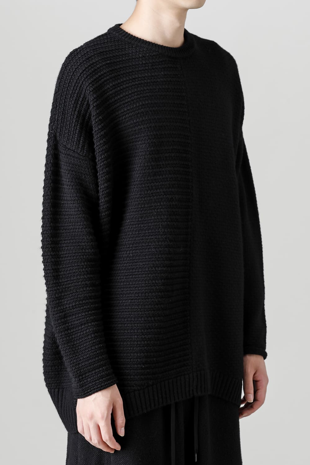 プルオーバー ニット メリノ ウール ブラック