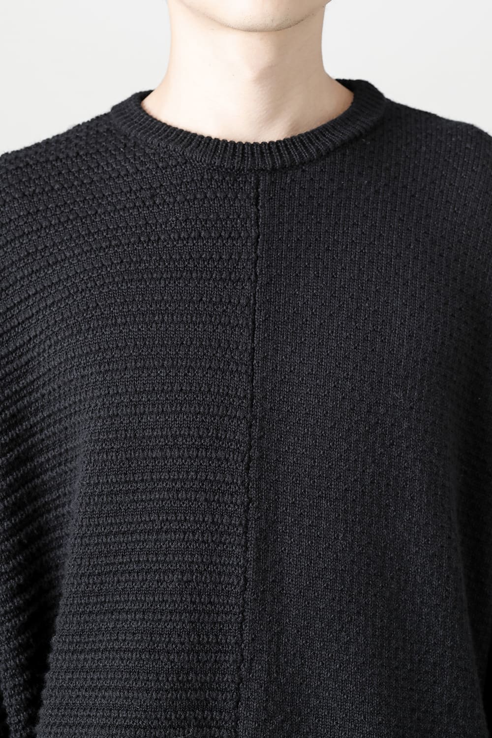 プルオーバー ニット メリノ ウール ブラック