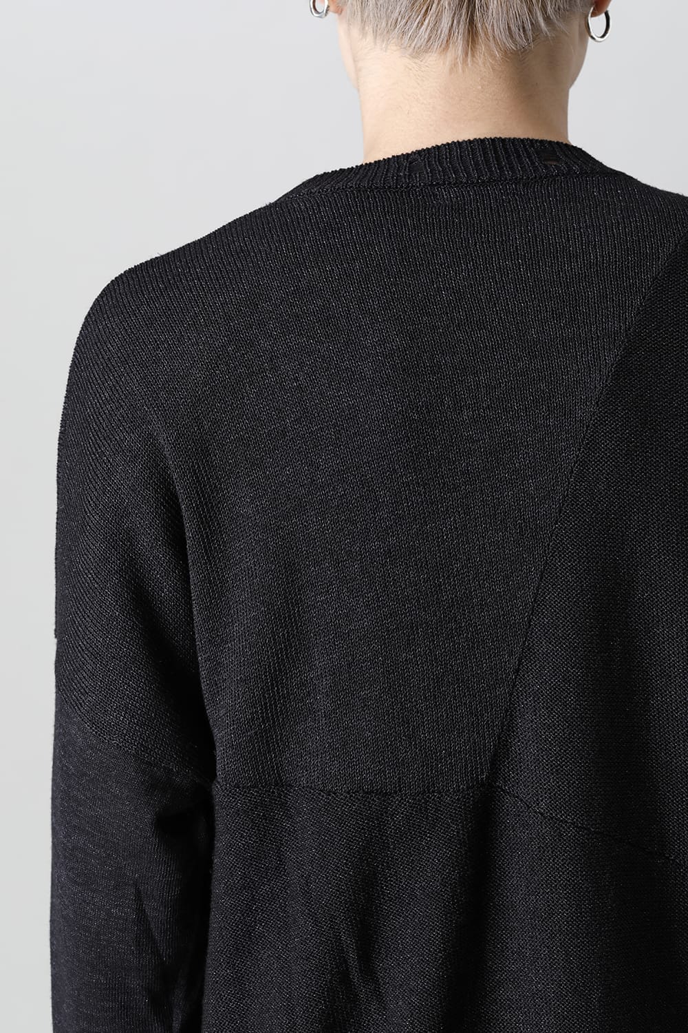 Knit long sleeve linen nylon combination