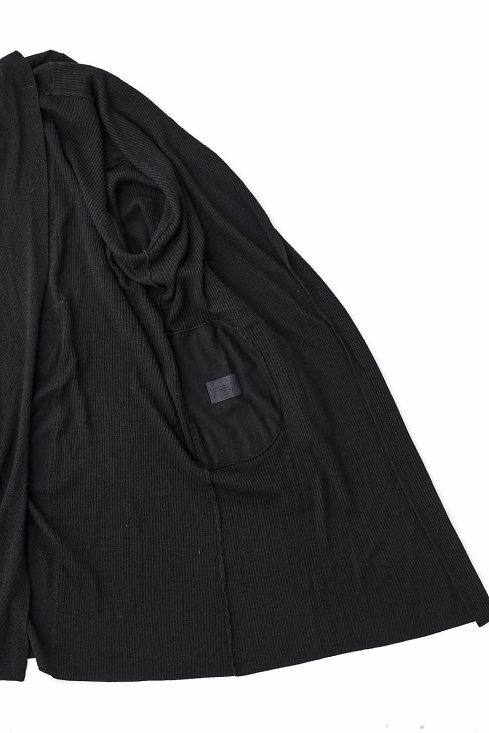 Long cardigan merino wool Black