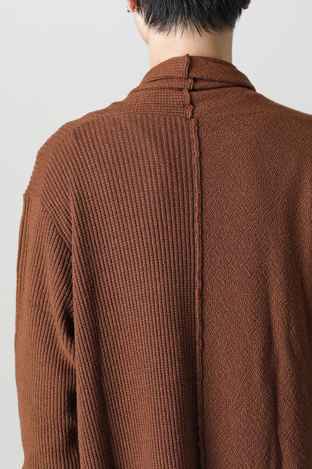 Long cardigan merino wool Camel