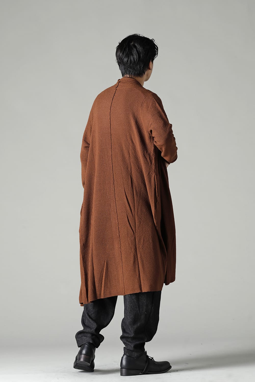 Long cardigan merino wool Camel