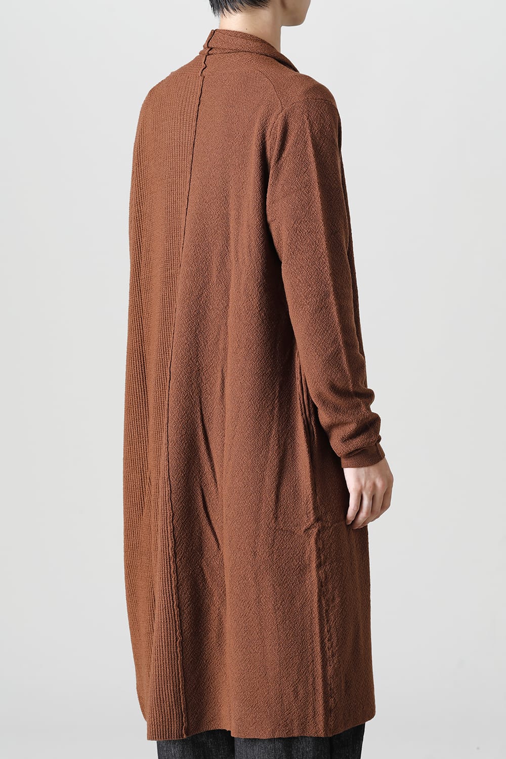 Long cardigan merino wool Camel