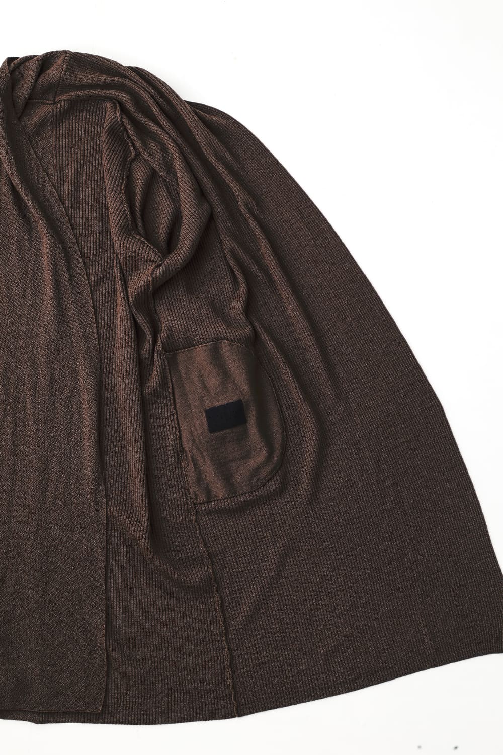 Long cardigan merino wool Chocolate