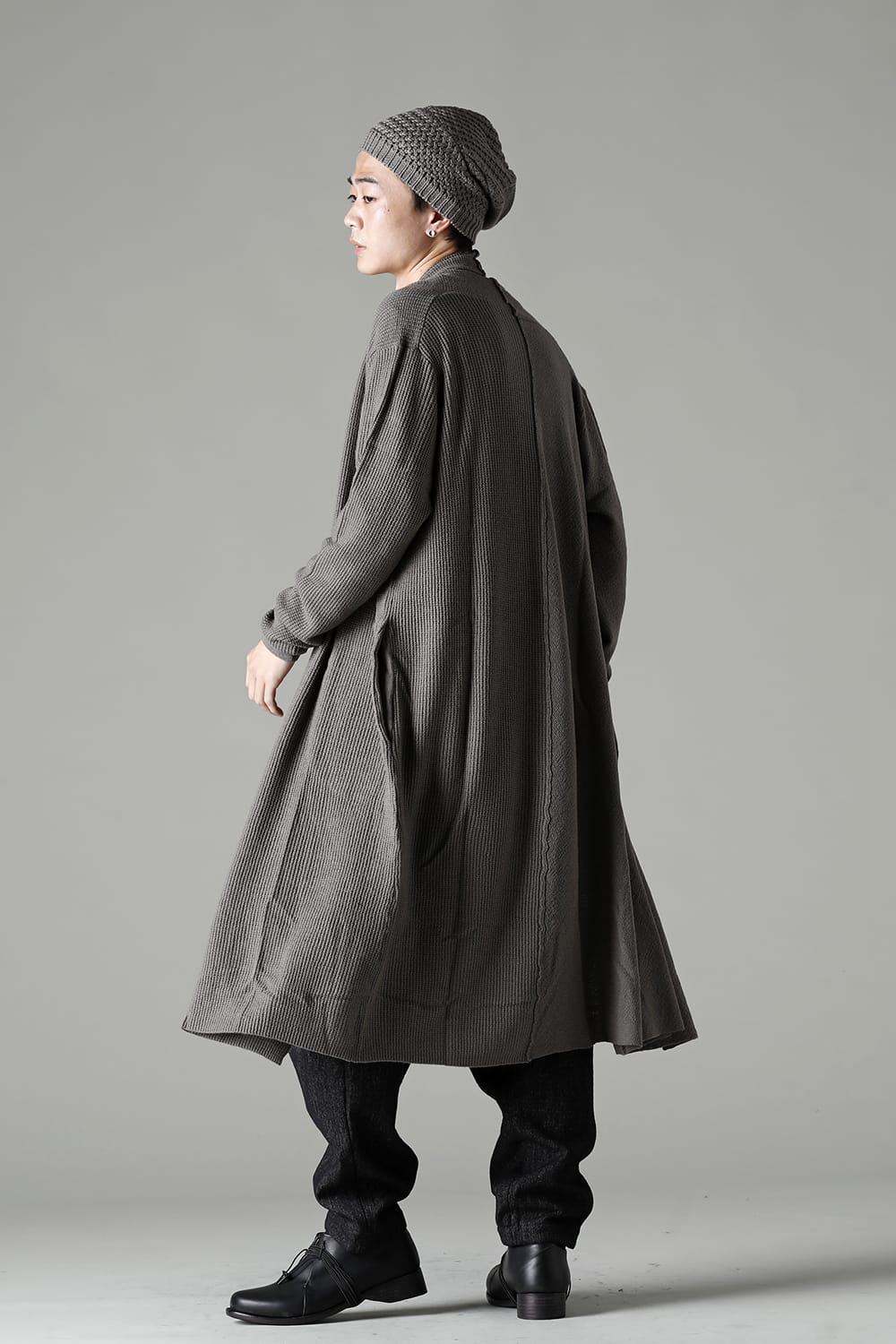 Long cardigan merino wool Gray