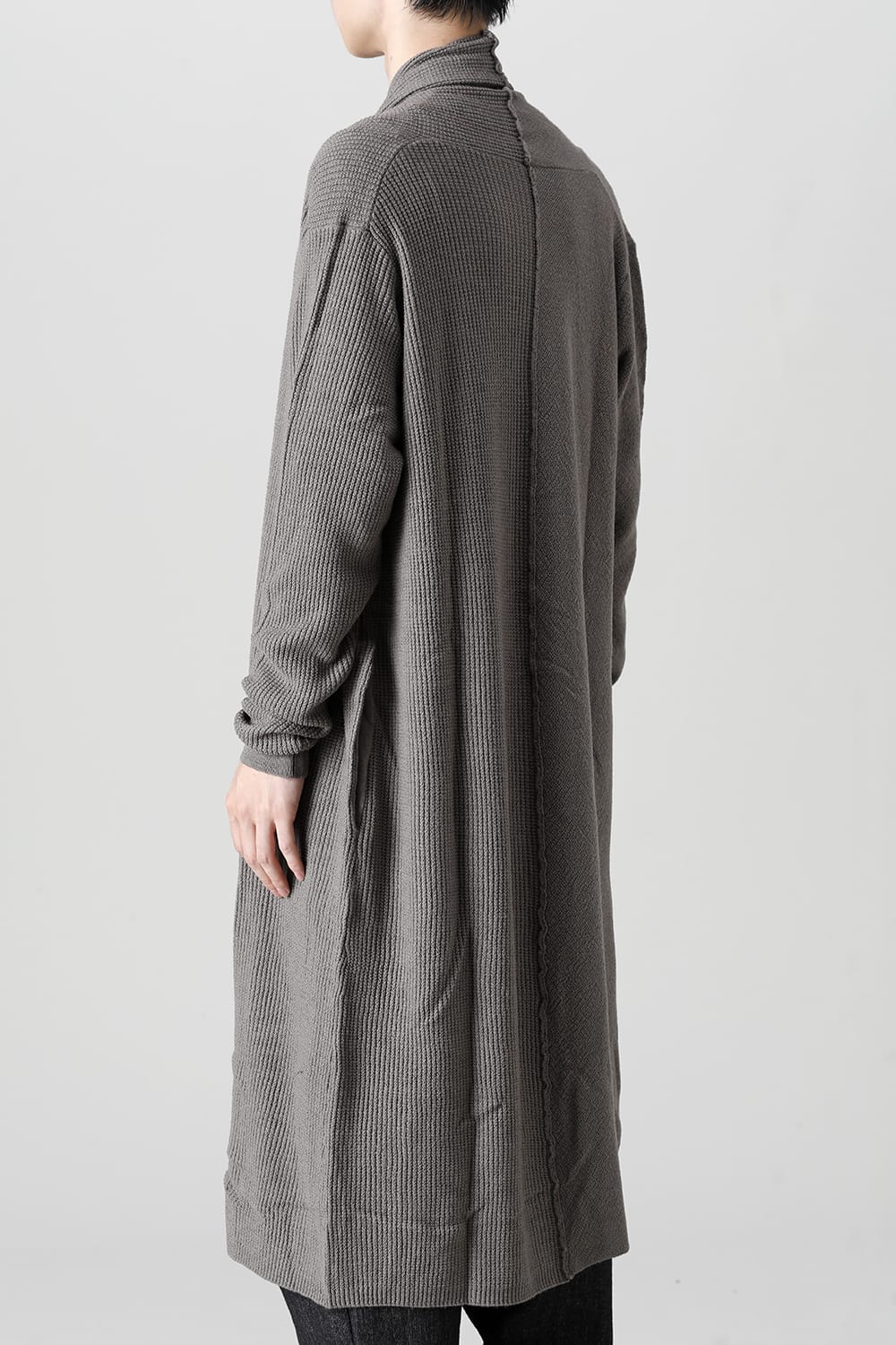 Long cardigan merino wool Gray
