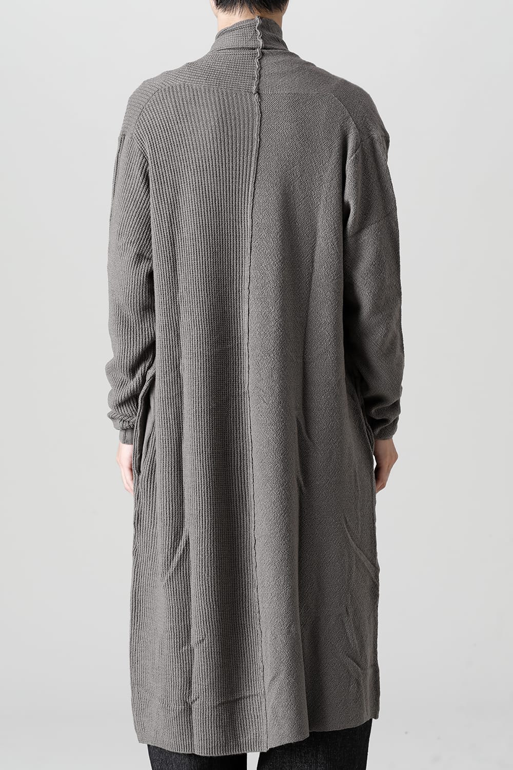 Long cardigan merino wool Gray