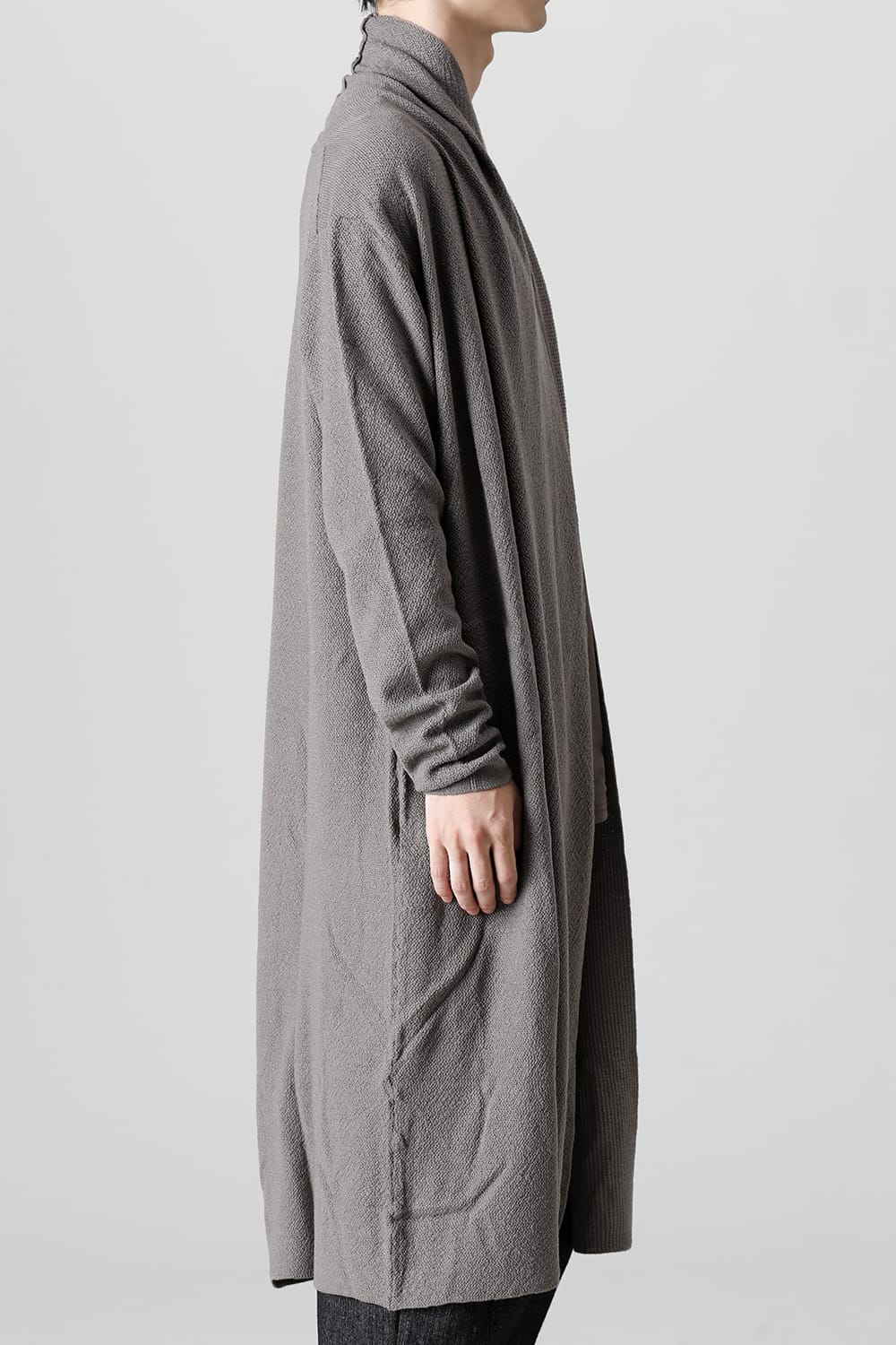 Long cardigan merino wool Gray