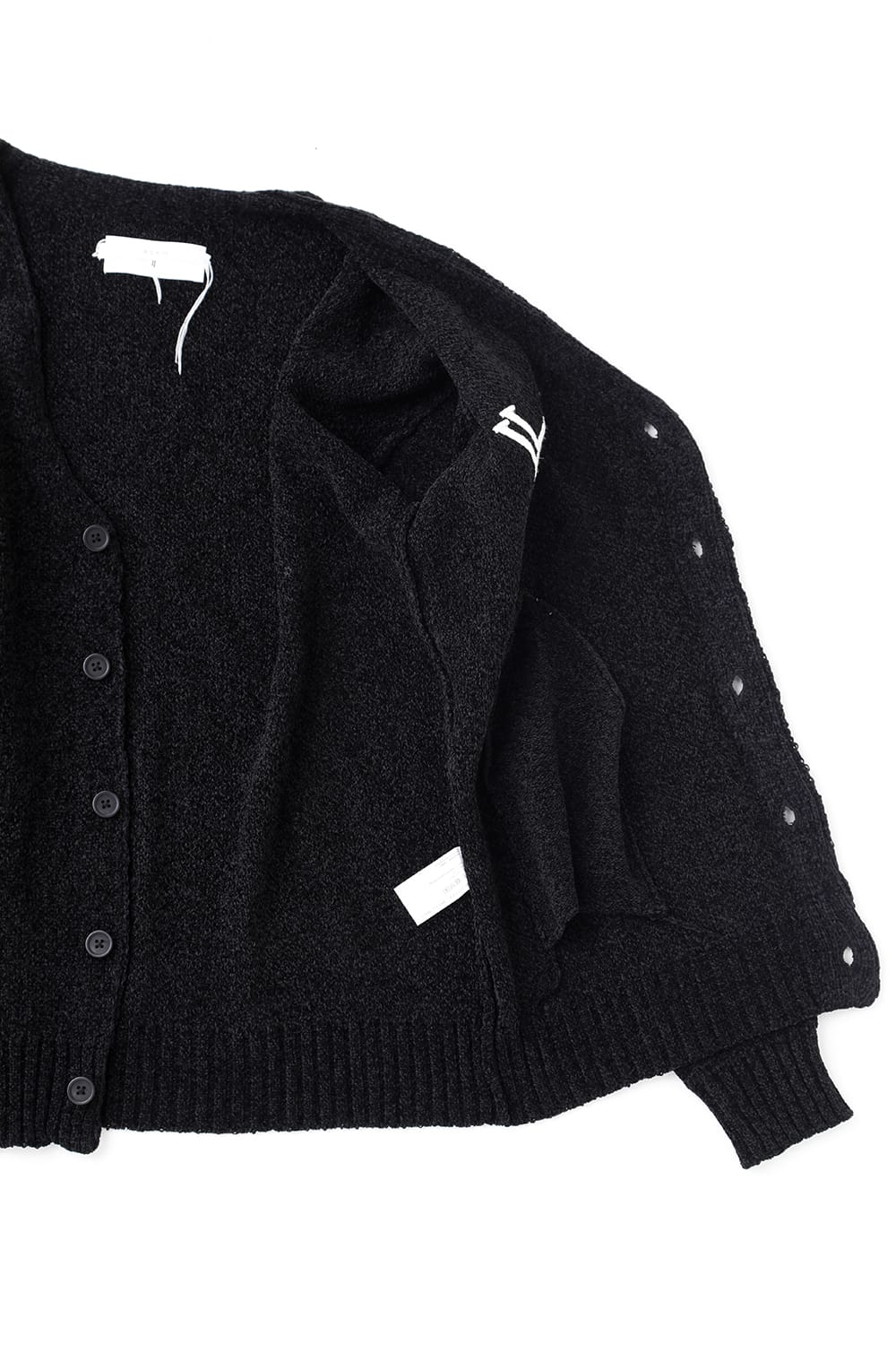 Y Logo Cardigan Black