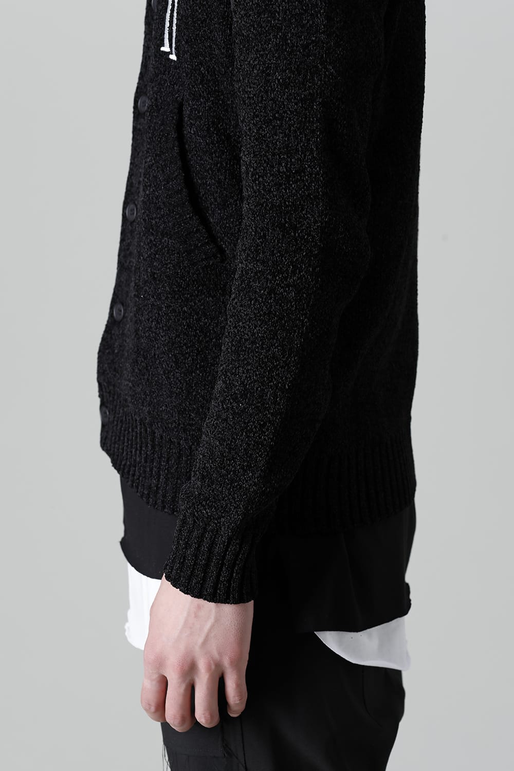 Y Logo Cardigan Black