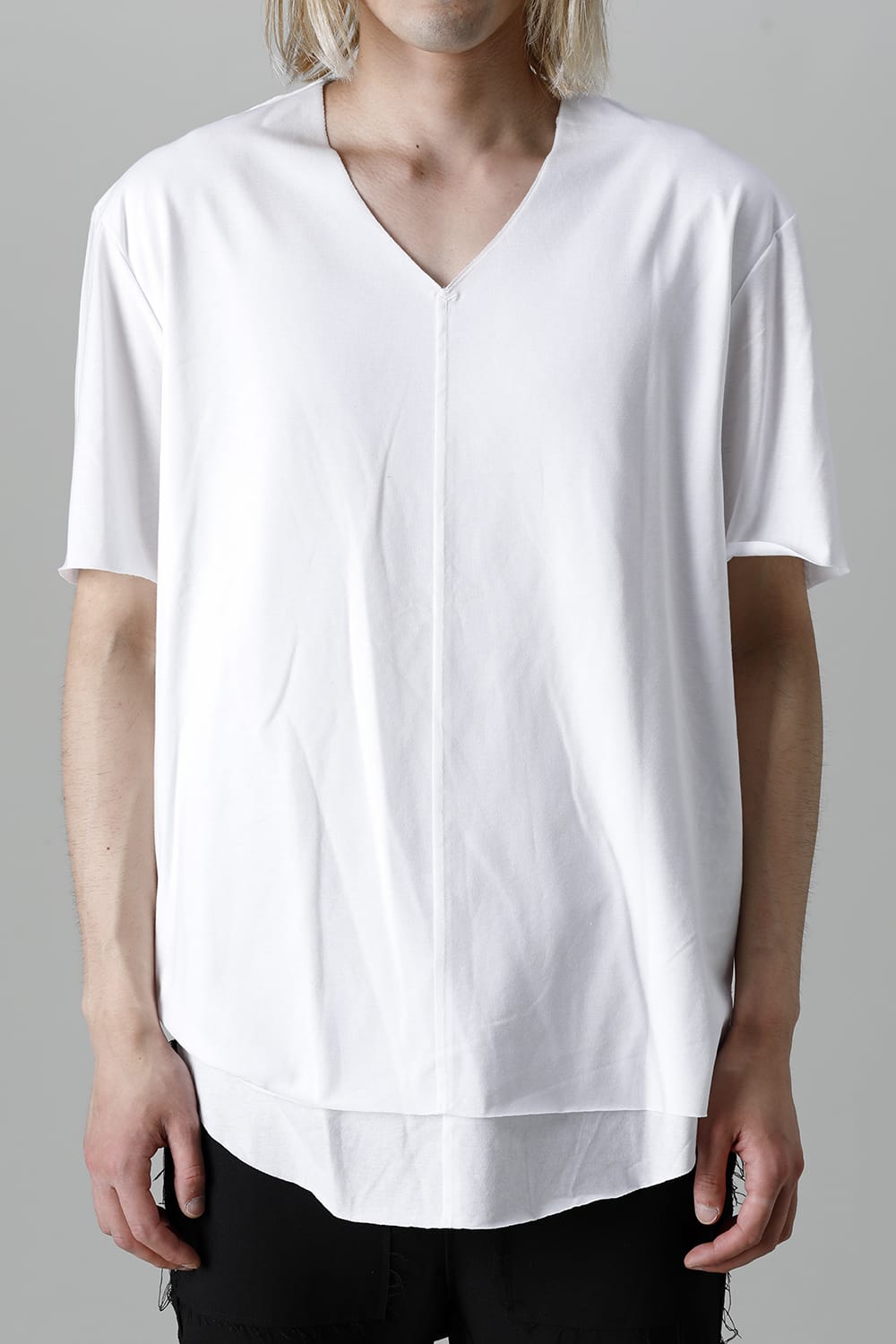Layered Cutsew 6th(V-Neck Oversize) White