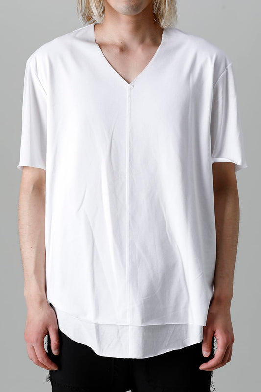 Layered Cutsew 6th(V-Neck Oversize) White