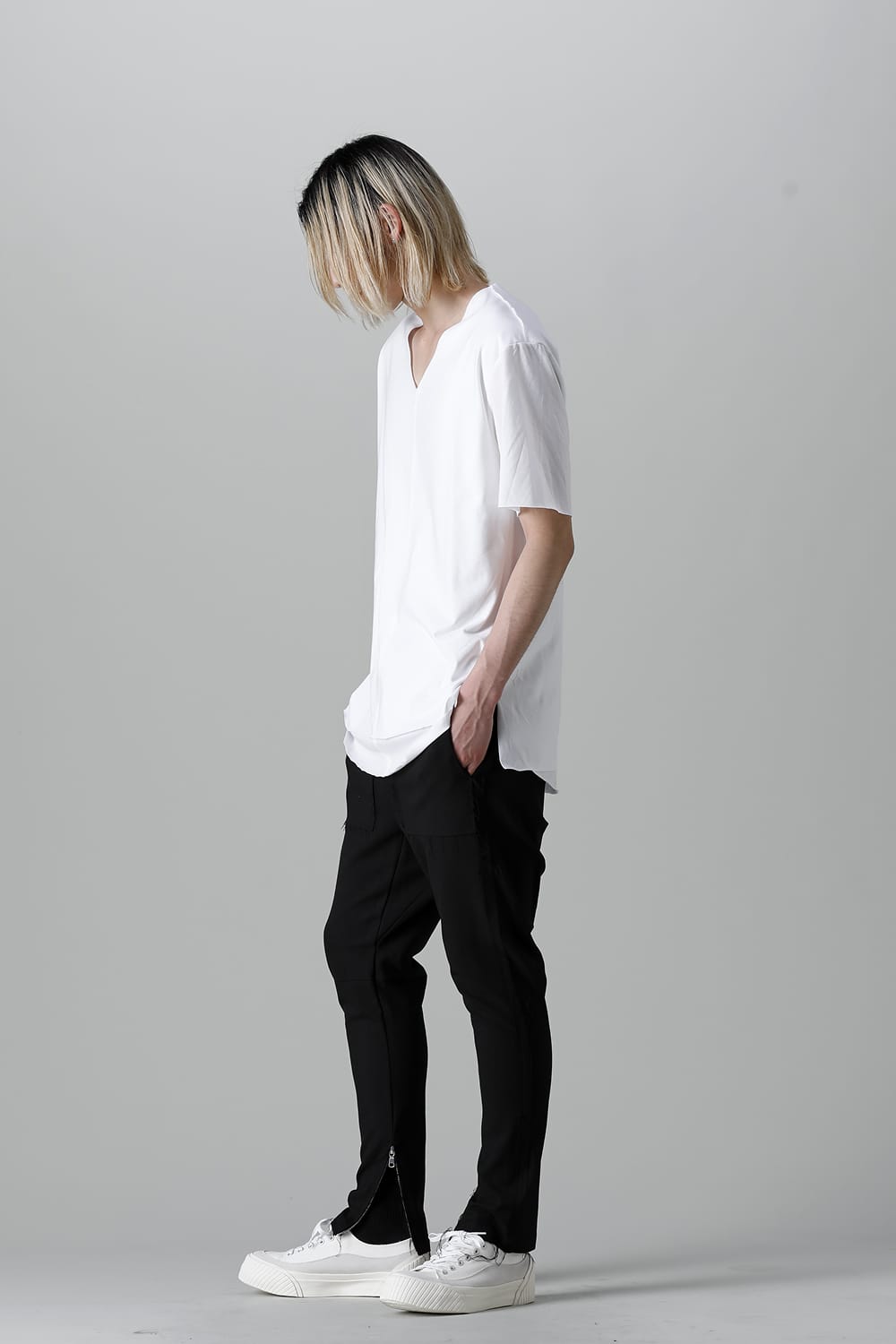 Layered Cutsew 6th(V-Neck Oversize) White