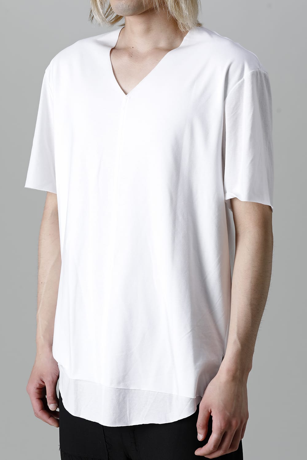 Layered Cutsew 6th(V-Neck Oversize) White