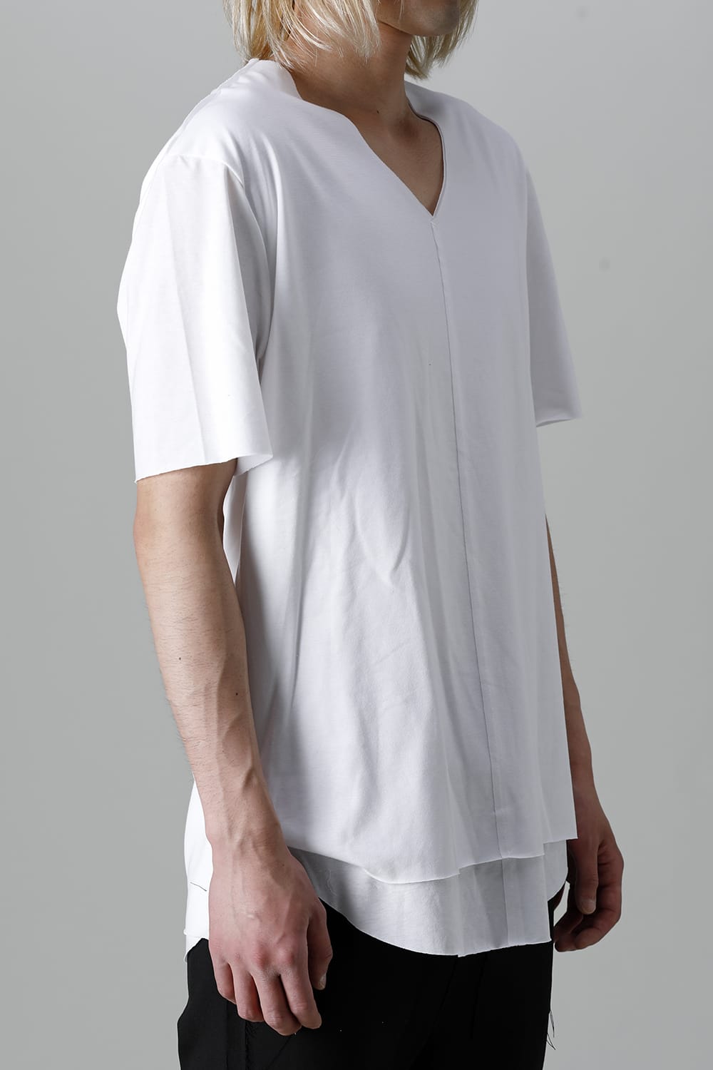 Layered Cutsew 6th(V-Neck Oversize) White