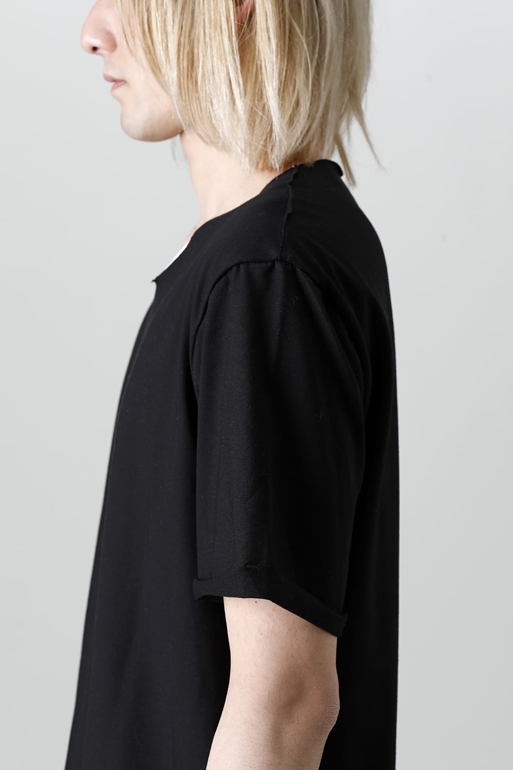 Layered Cutsew 5th(C-Neck Oversize) Black/White
