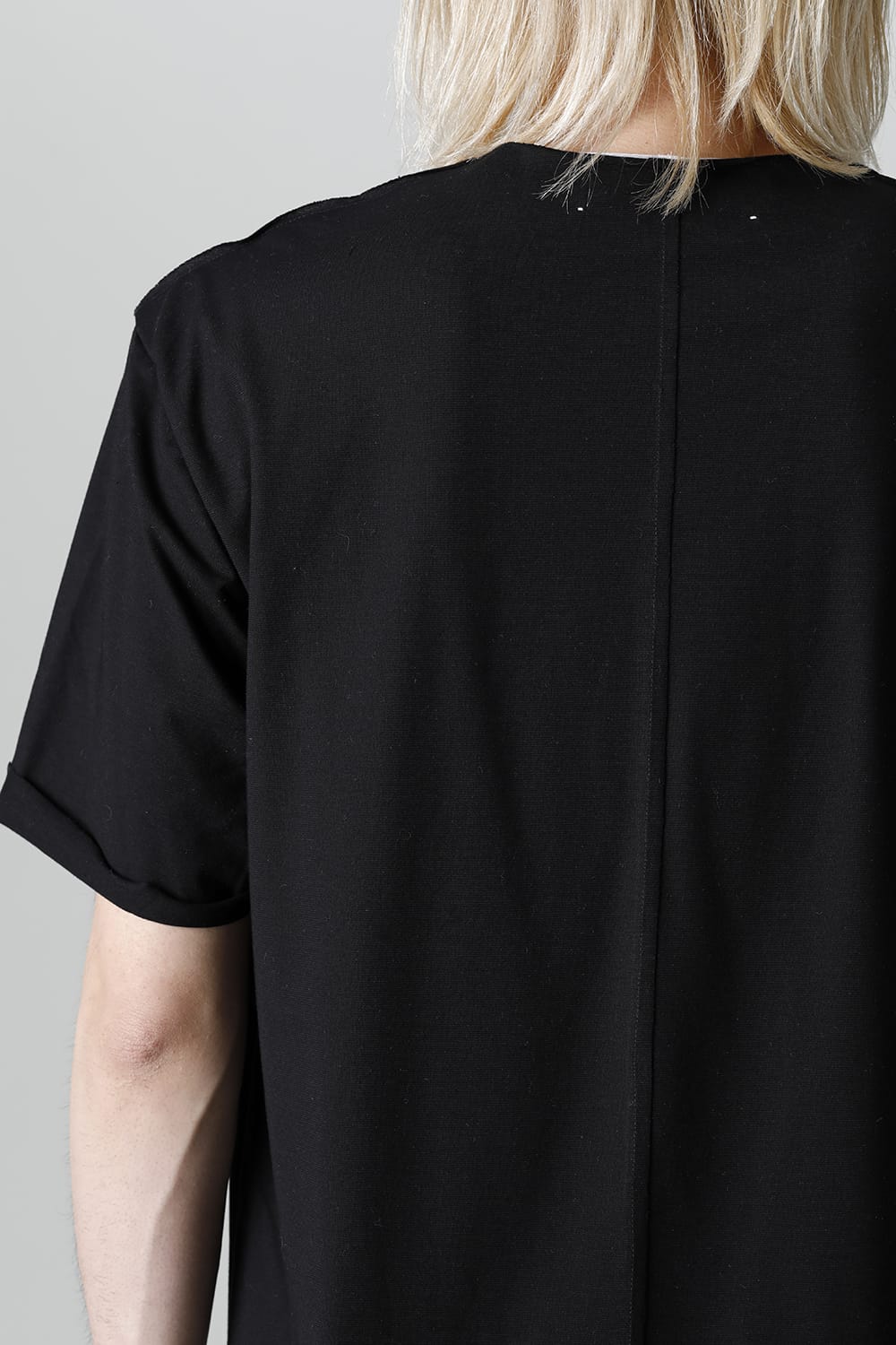 Layered Cutsew 5th(C-Neck Oversize) Black/White