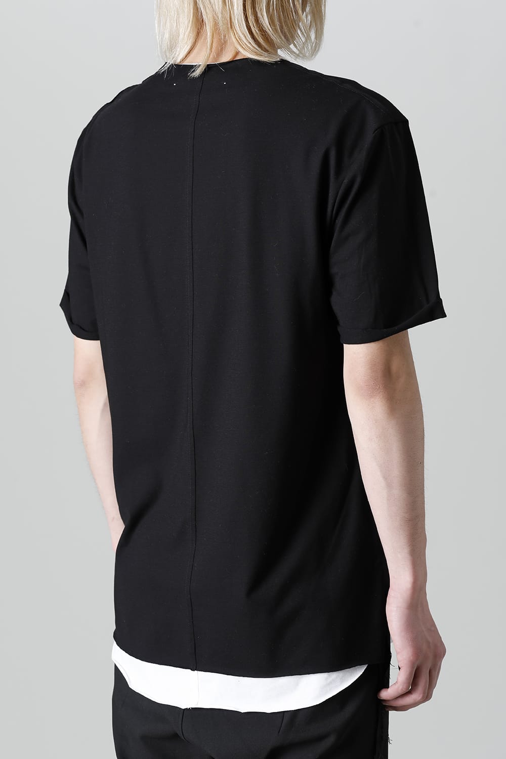 Layered Cutsew 5th(C-Neck Oversize) Black/White