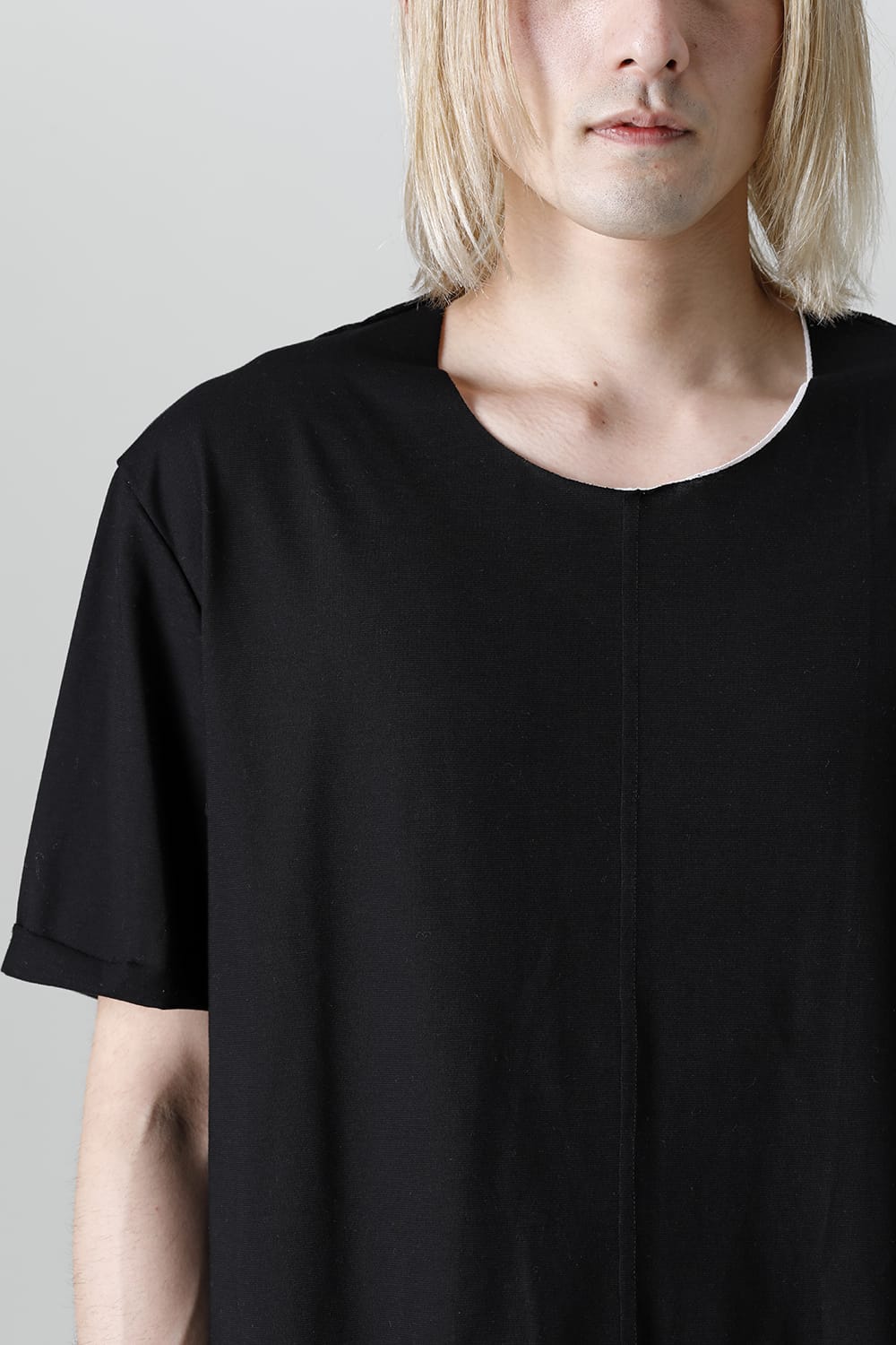 Layered Cutsew 5th(C-Neck Oversize) Black/White