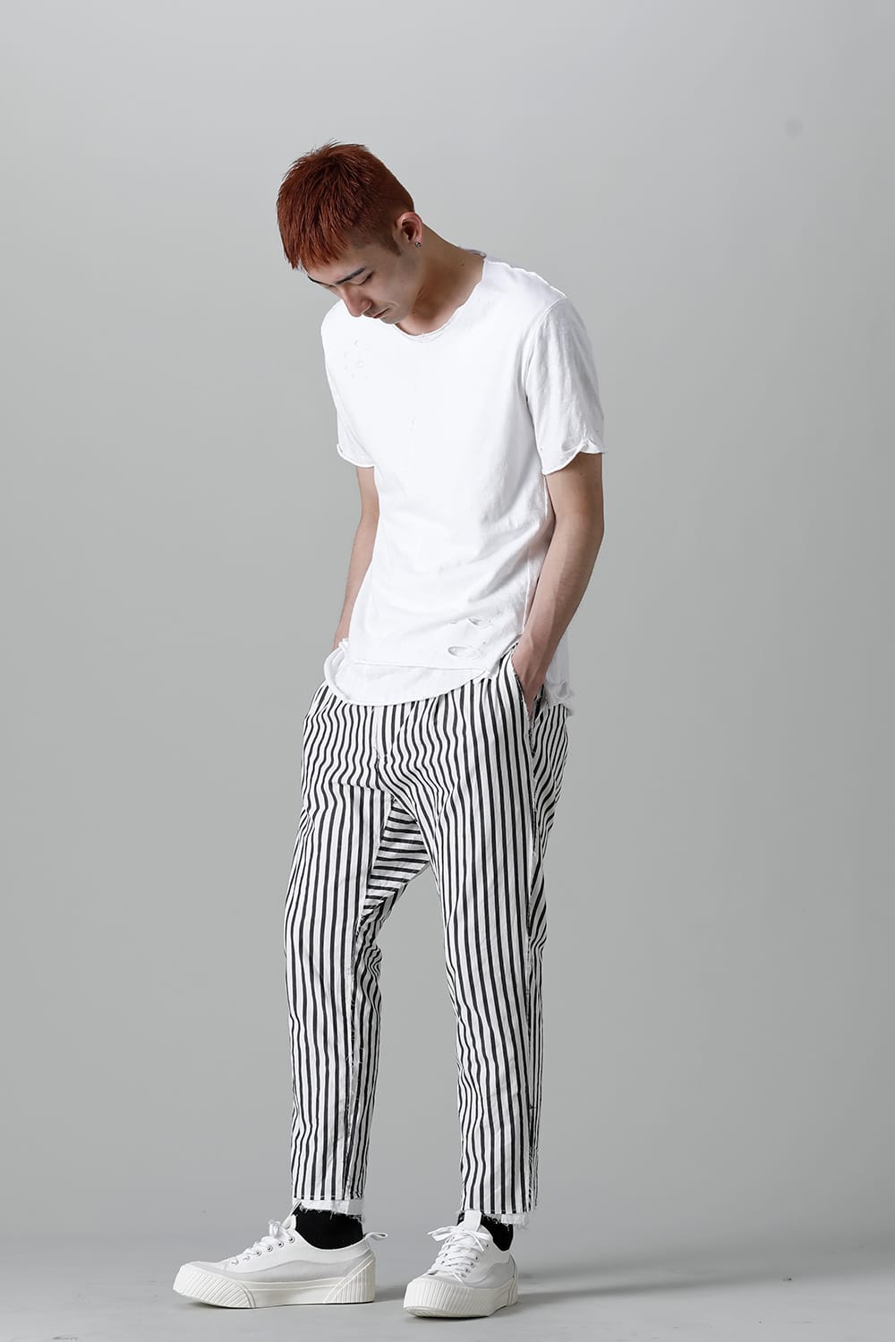 Striped Ankle Pants