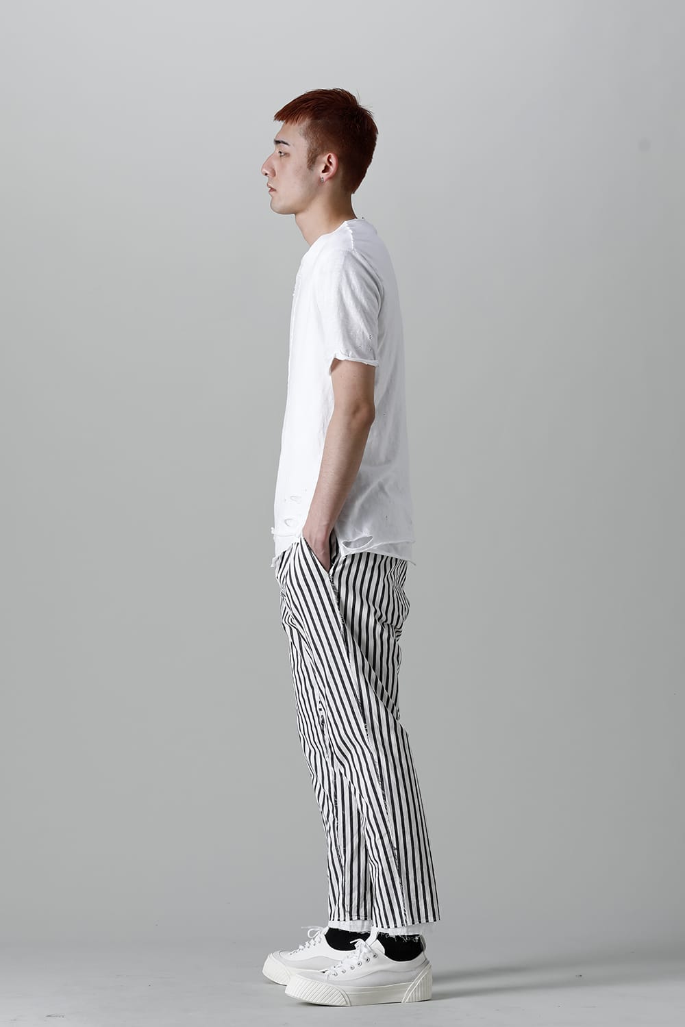 Striped Ankle Pants