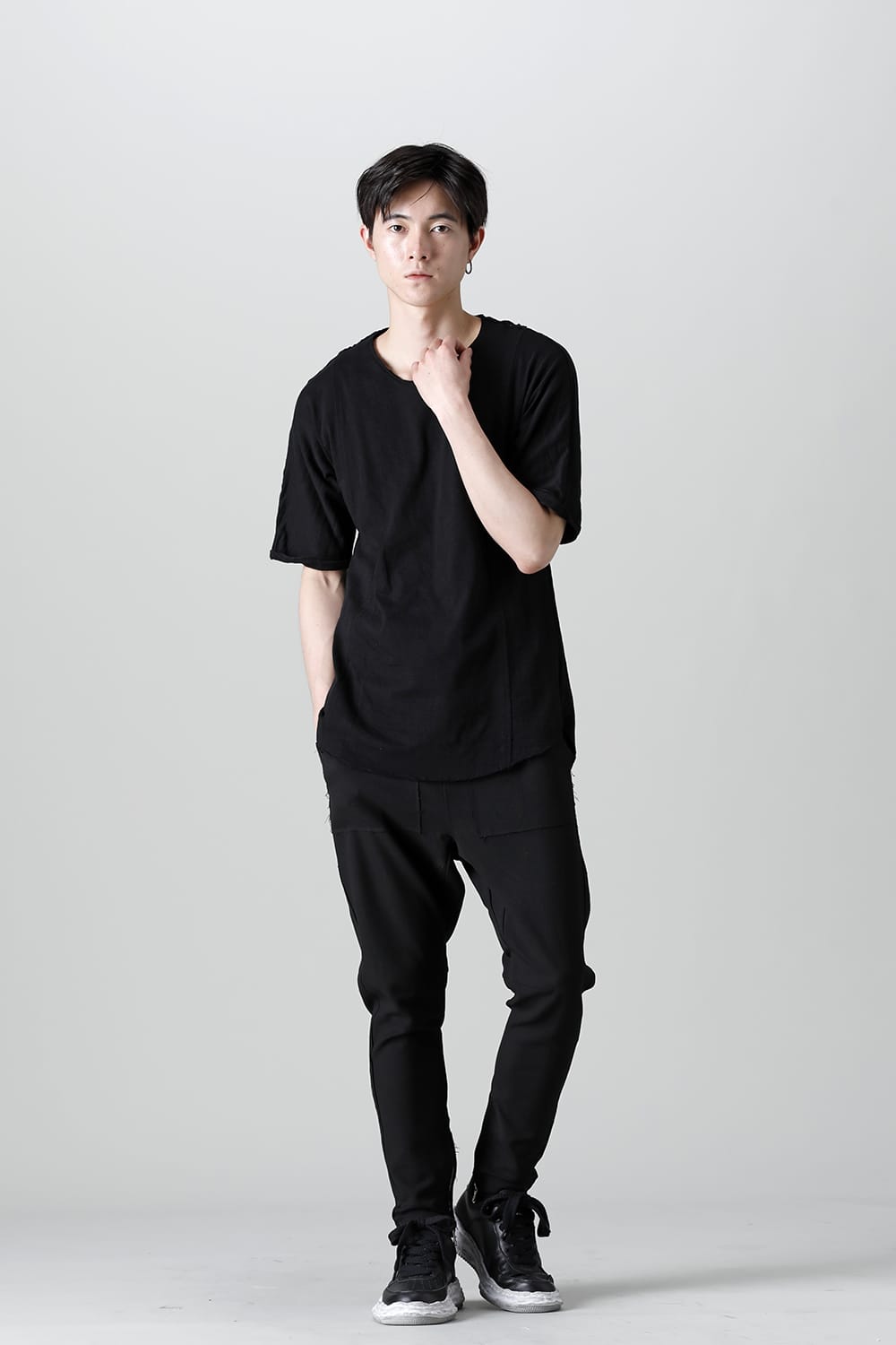 ラグラン カットソー ブラック