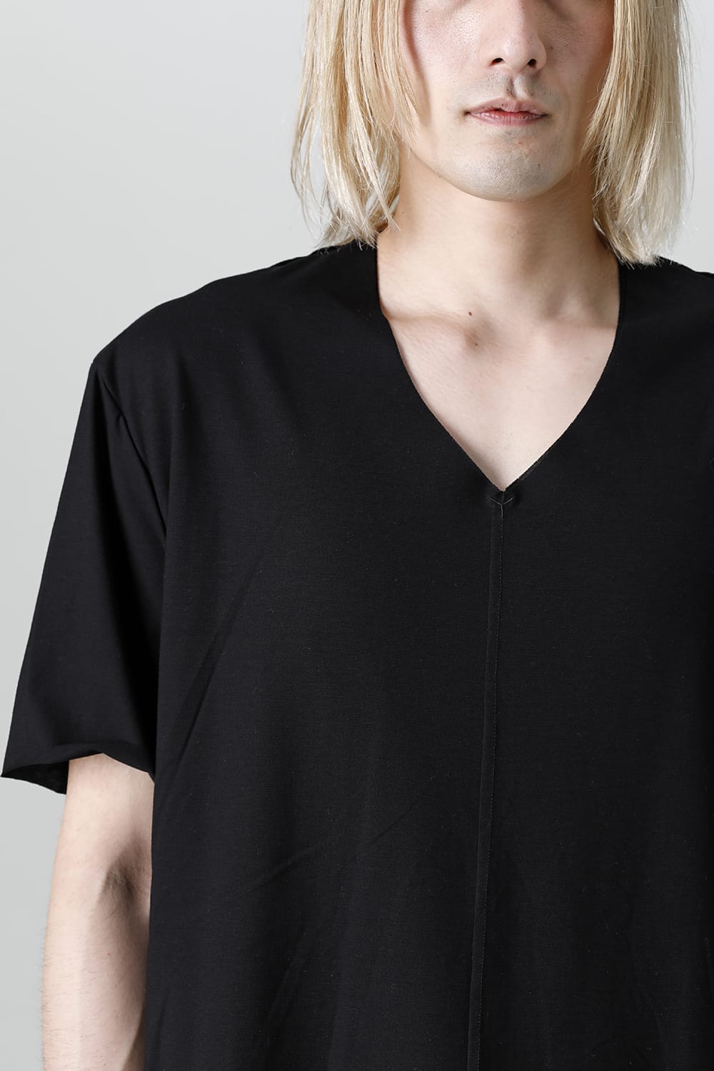 Layered Cutsew 6th(V-Neck Oversize) Black