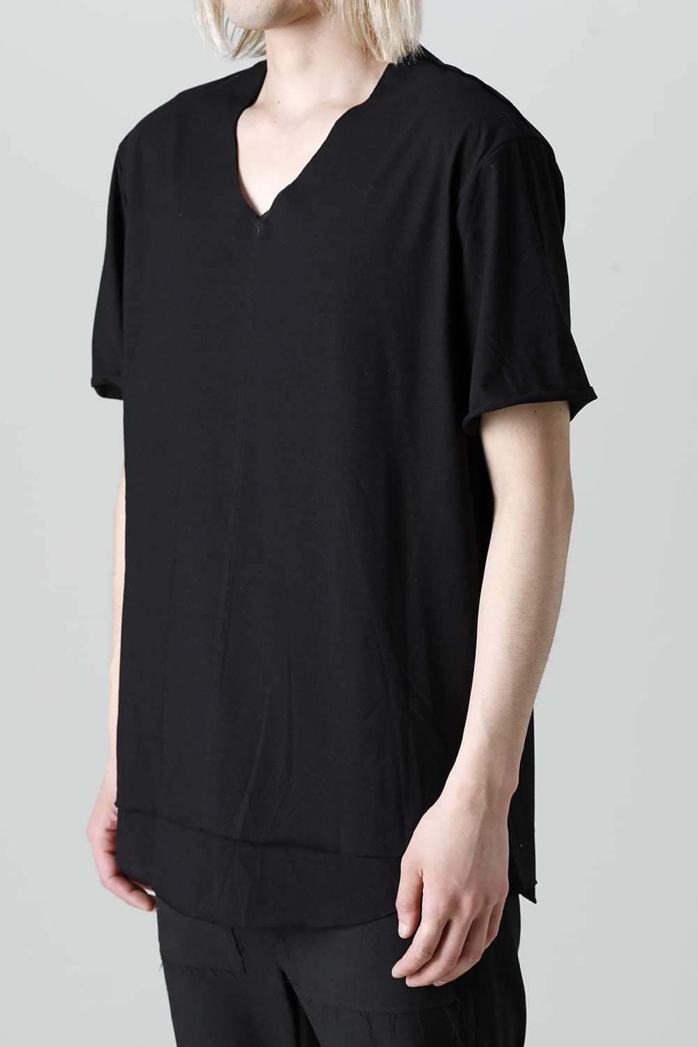 Layered Cutsew 6th(V-Neck Oversize) Black