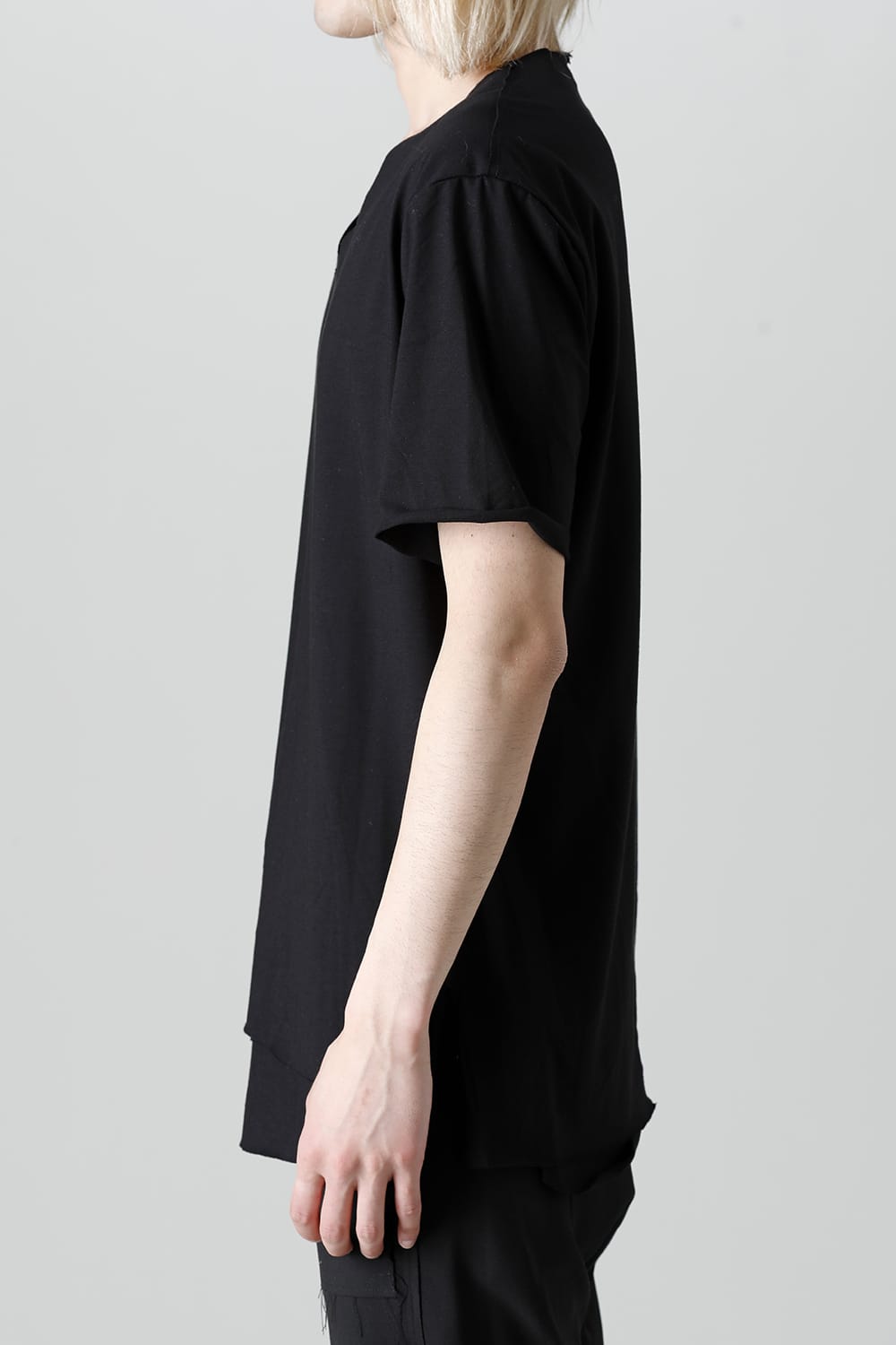 Layered Cutsew 6th(V-Neck Oversize) Black
