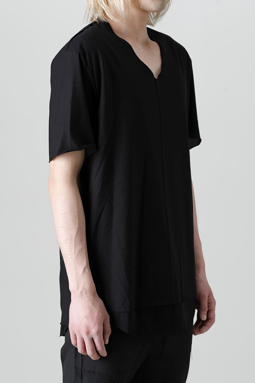 Layered Cutsew 6th(V-Neck Oversize) Black