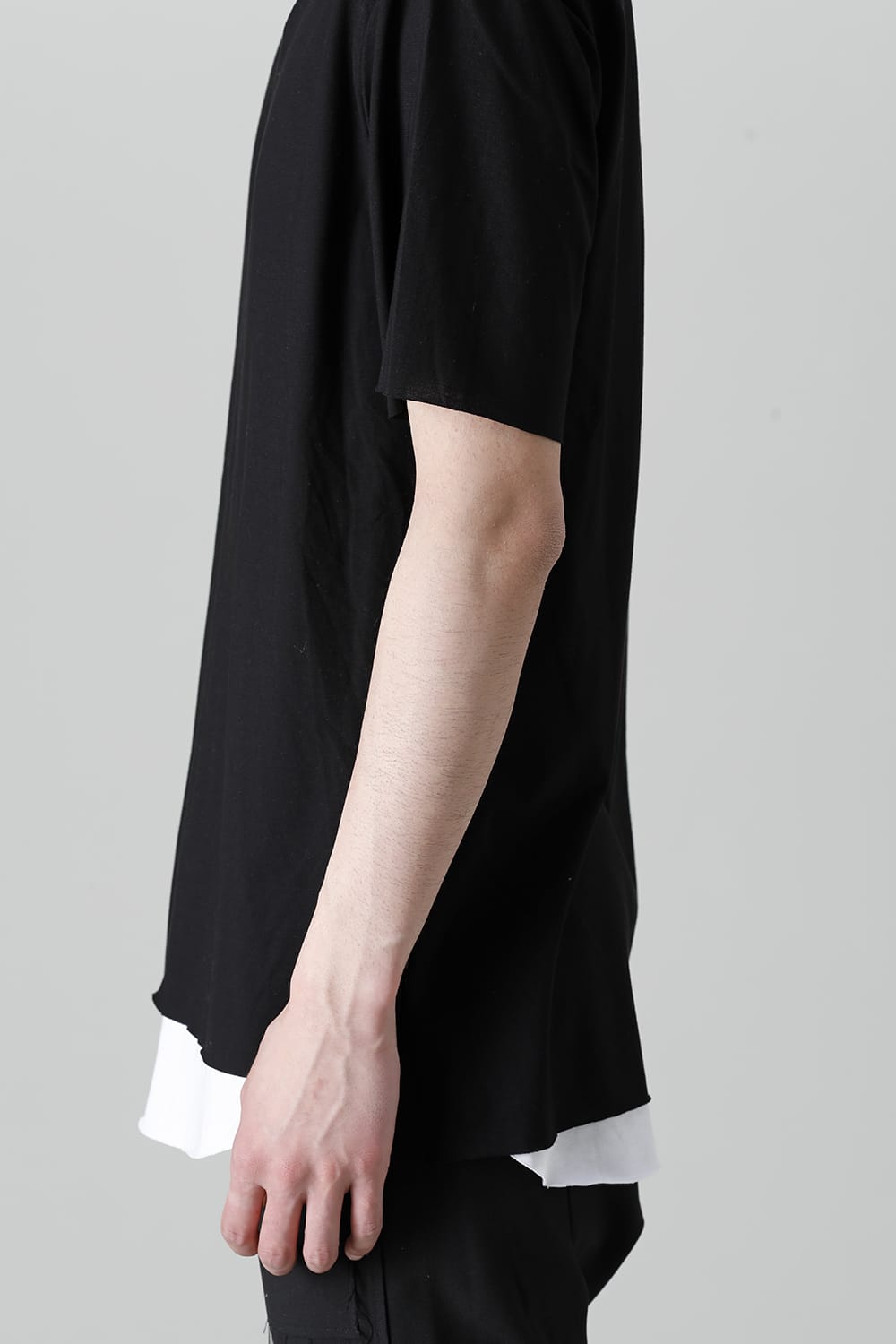 Layered Cutsew 6th(V-Neck Oversize) Black/White