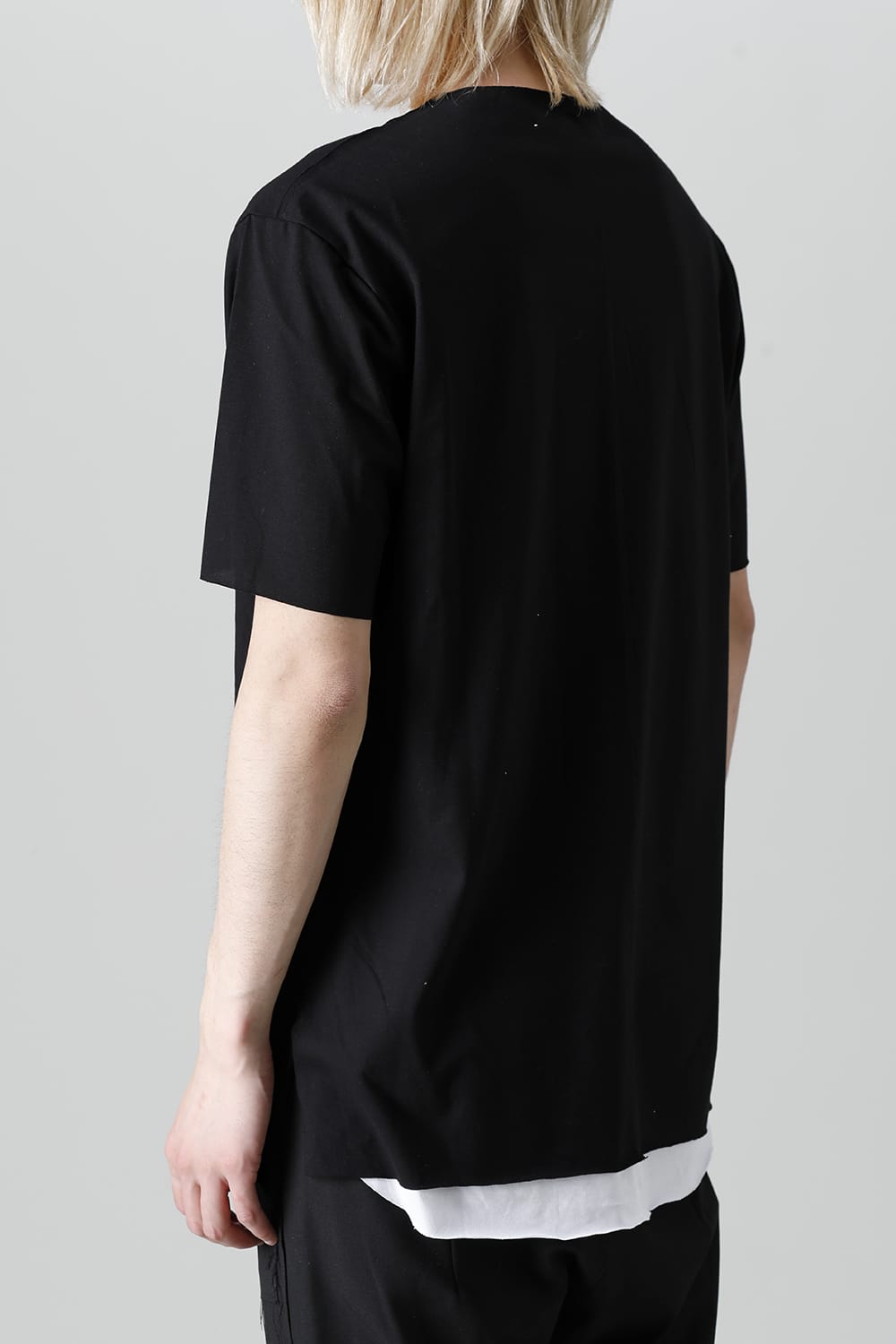 Layered Cutsew 6th(V-Neck Oversize) Black/White