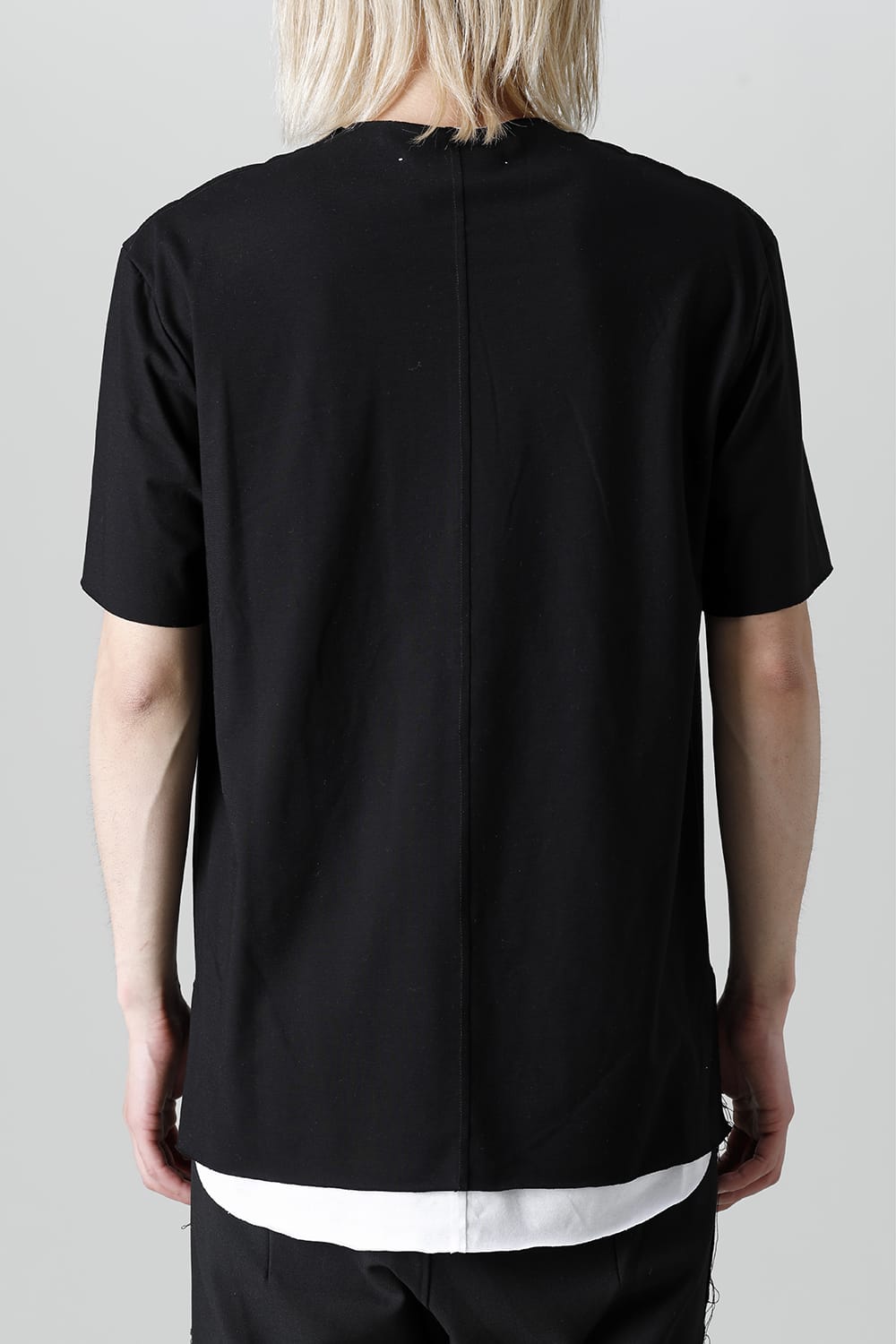 Layered Cutsew 6th(V-Neck Oversize) Black/White