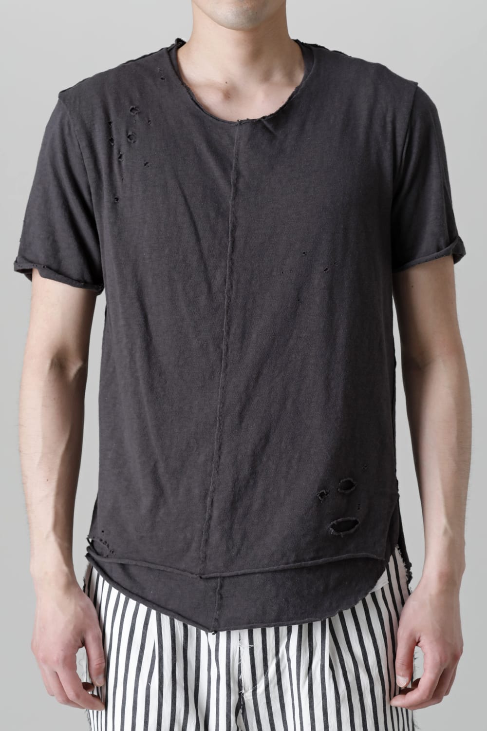 レイヤード カットソー 5th Cネック ブロークン スレート