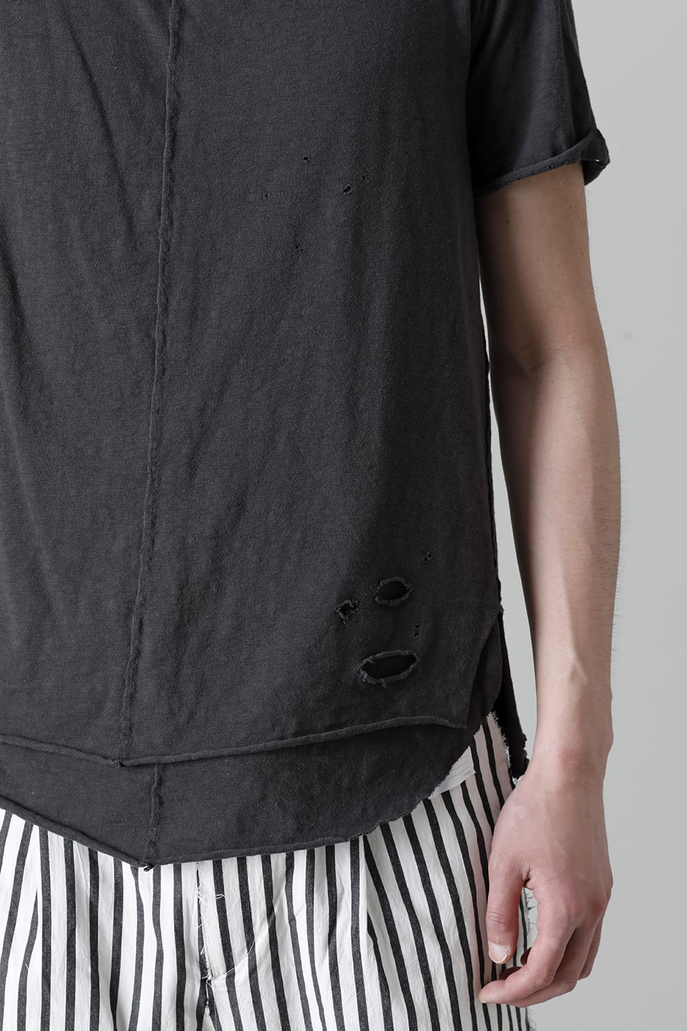 レイヤード カットソー 5th Cネック ブロークン スレート