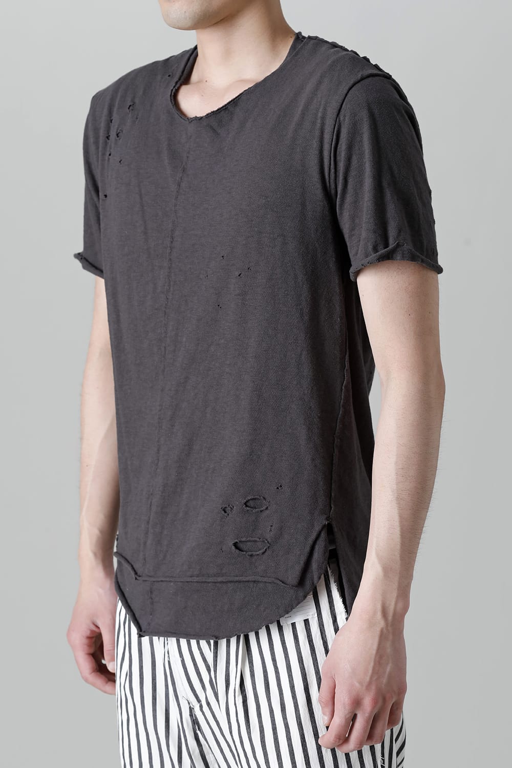 レイヤード カットソー 5th Cネック ブロークン スレート