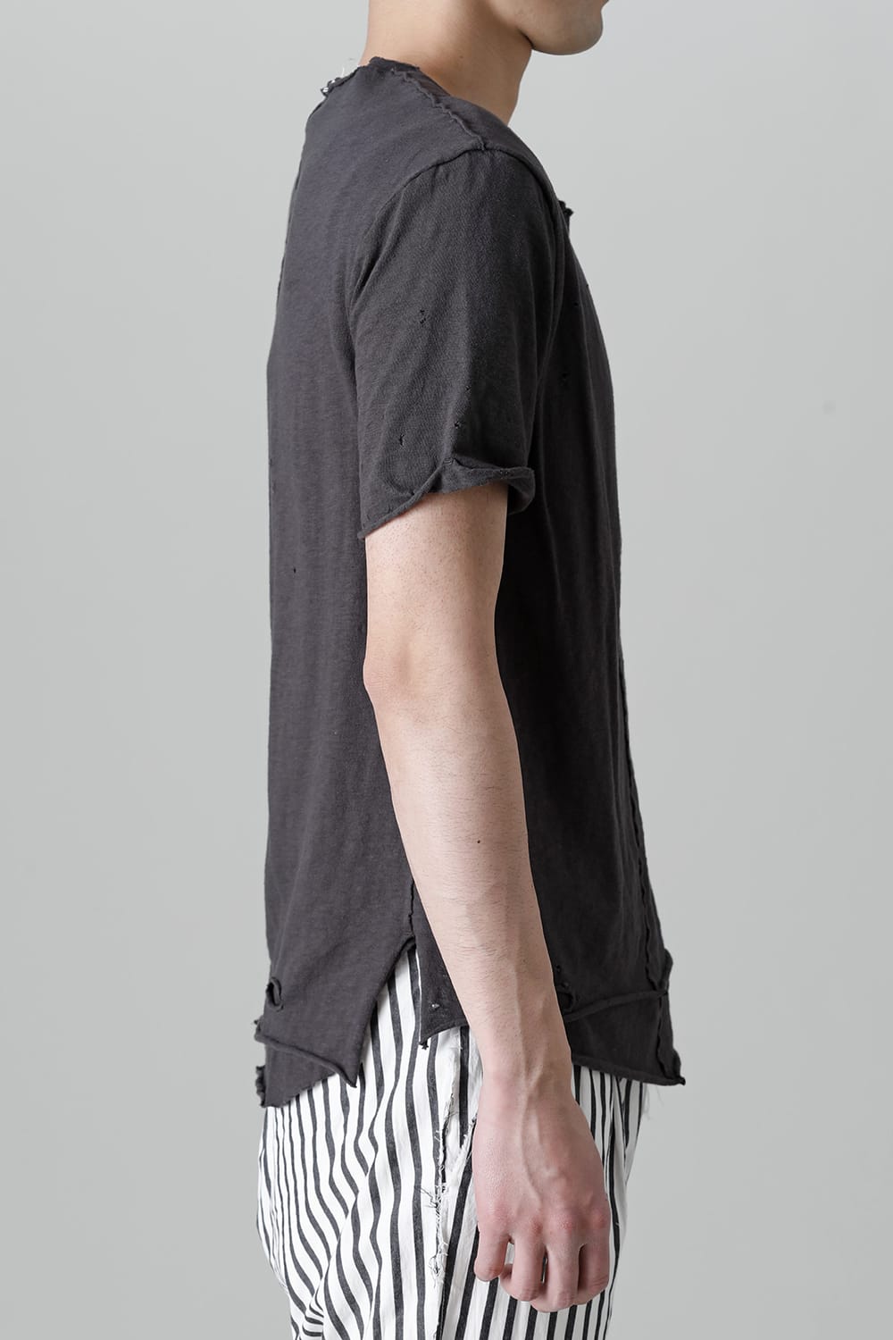 レイヤード カットソー 5th Cネック ブロークン スレート