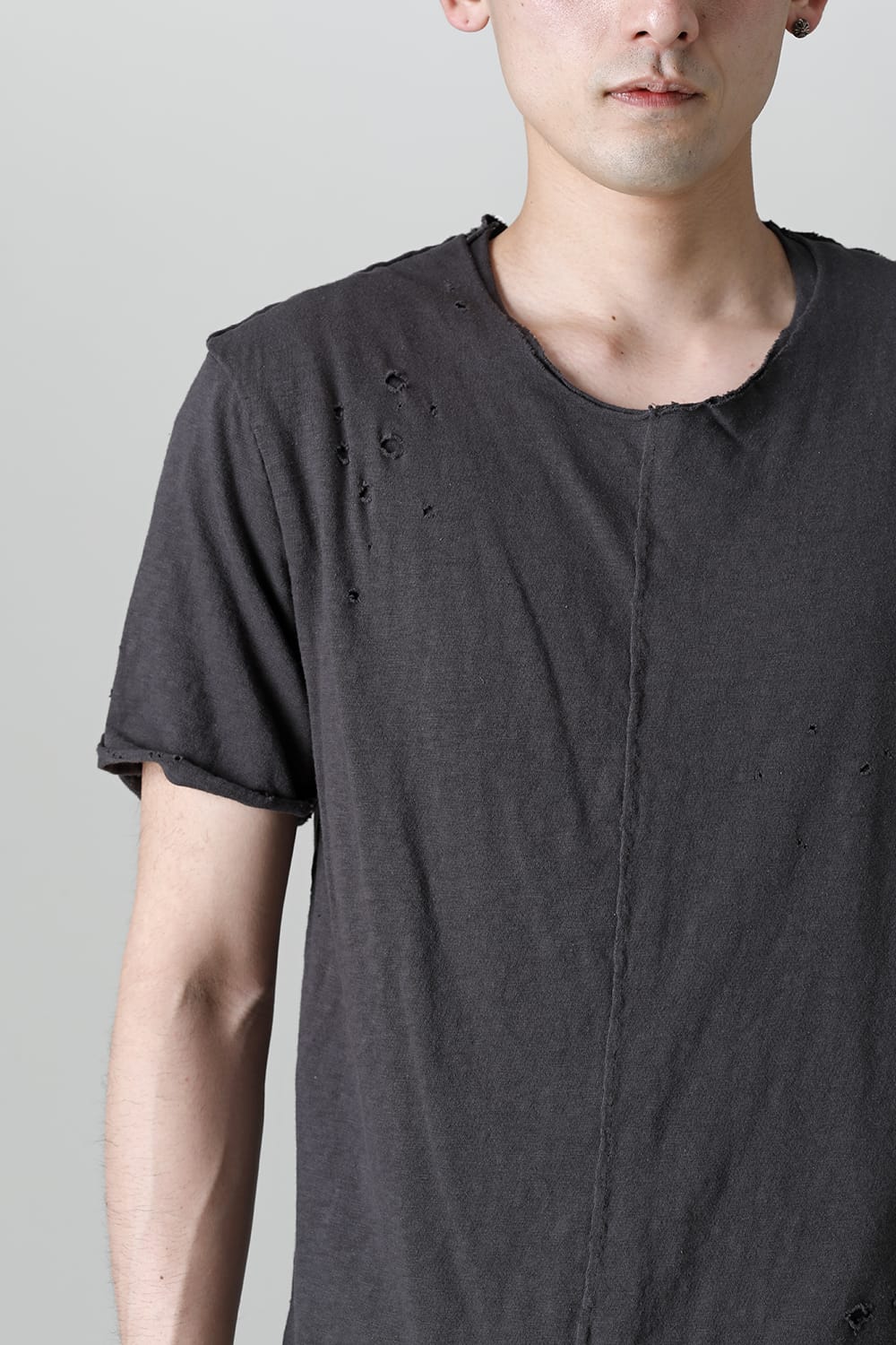 レイヤード カットソー 5th Cネック ブロークン スレート