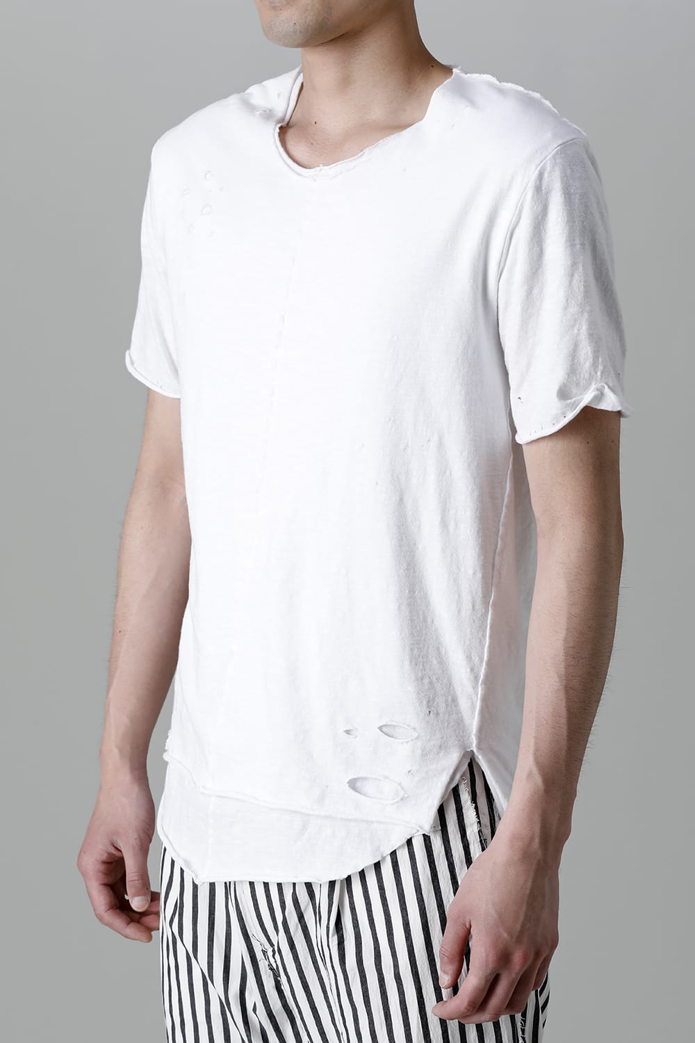 Layered Cutsew 5th C-Neck Broken White