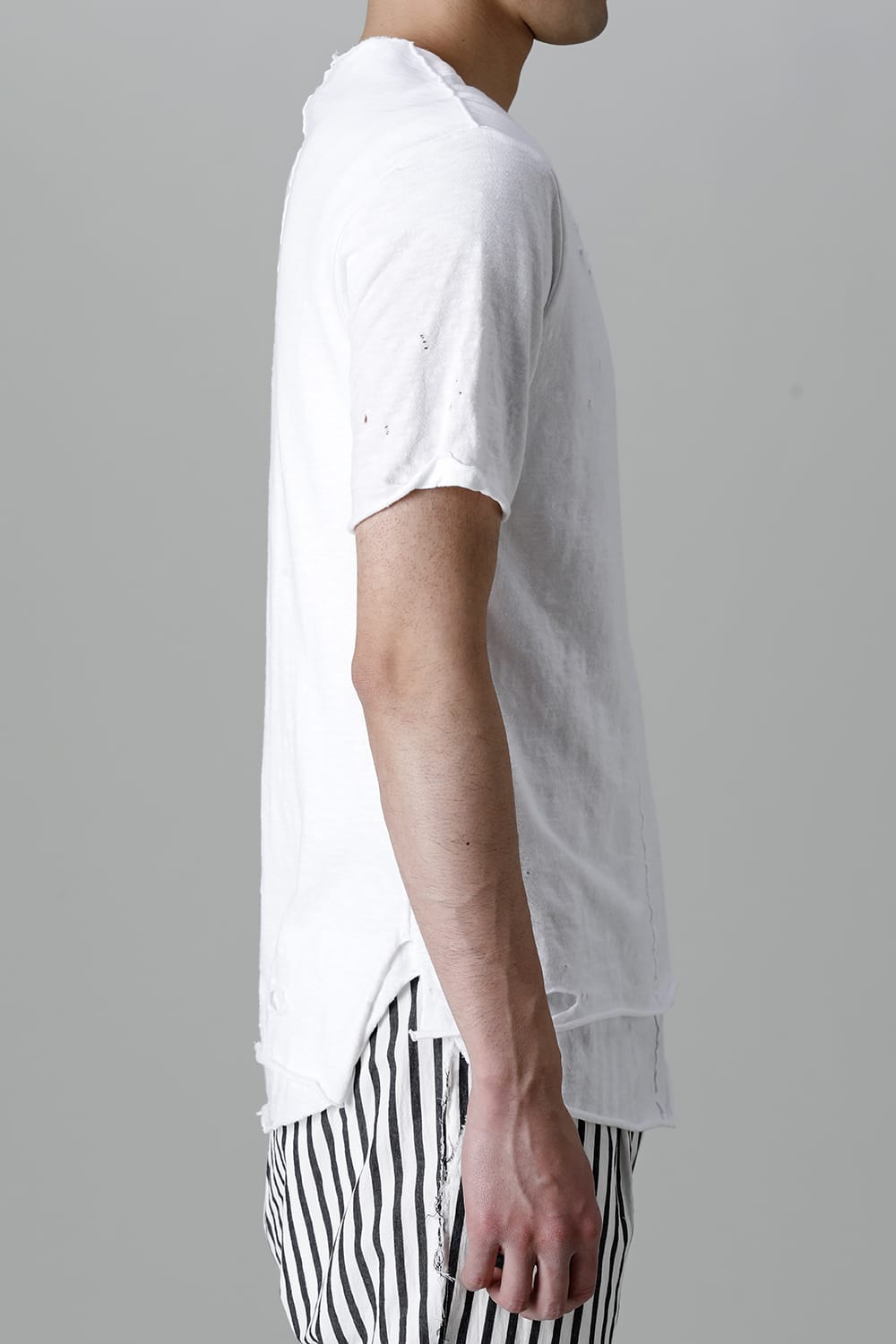 Layered Cutsew 5th C-Neck Broken White