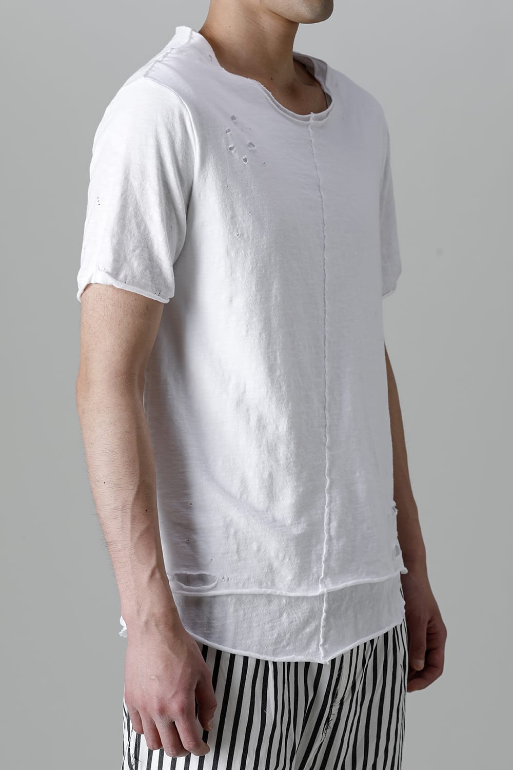 Layered Cutsew 5th C-Neck Broken White